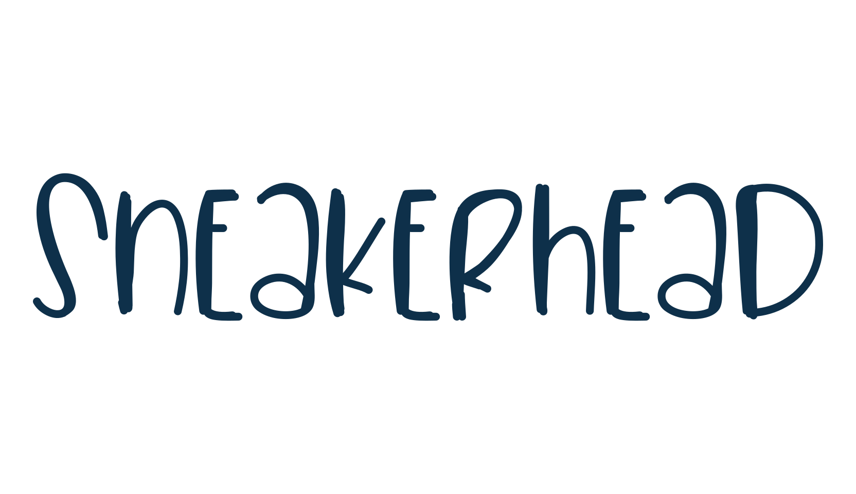 Sneakerhead, fancy decorative font preview