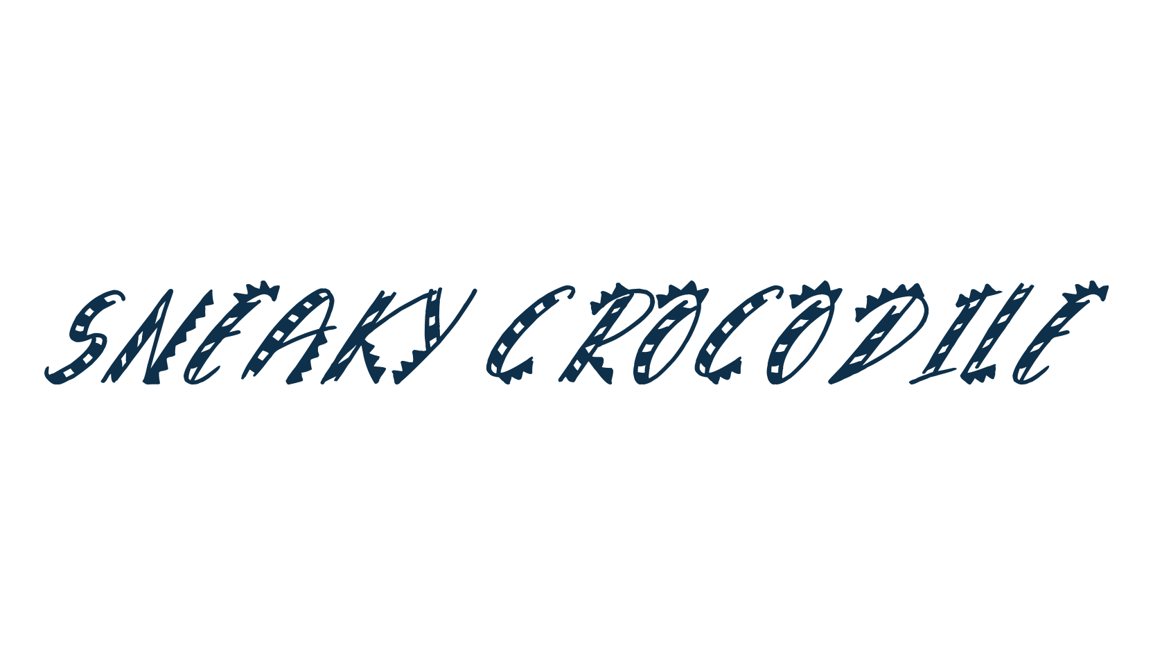 Sneaky Crocodile, fancy decorative font preview
