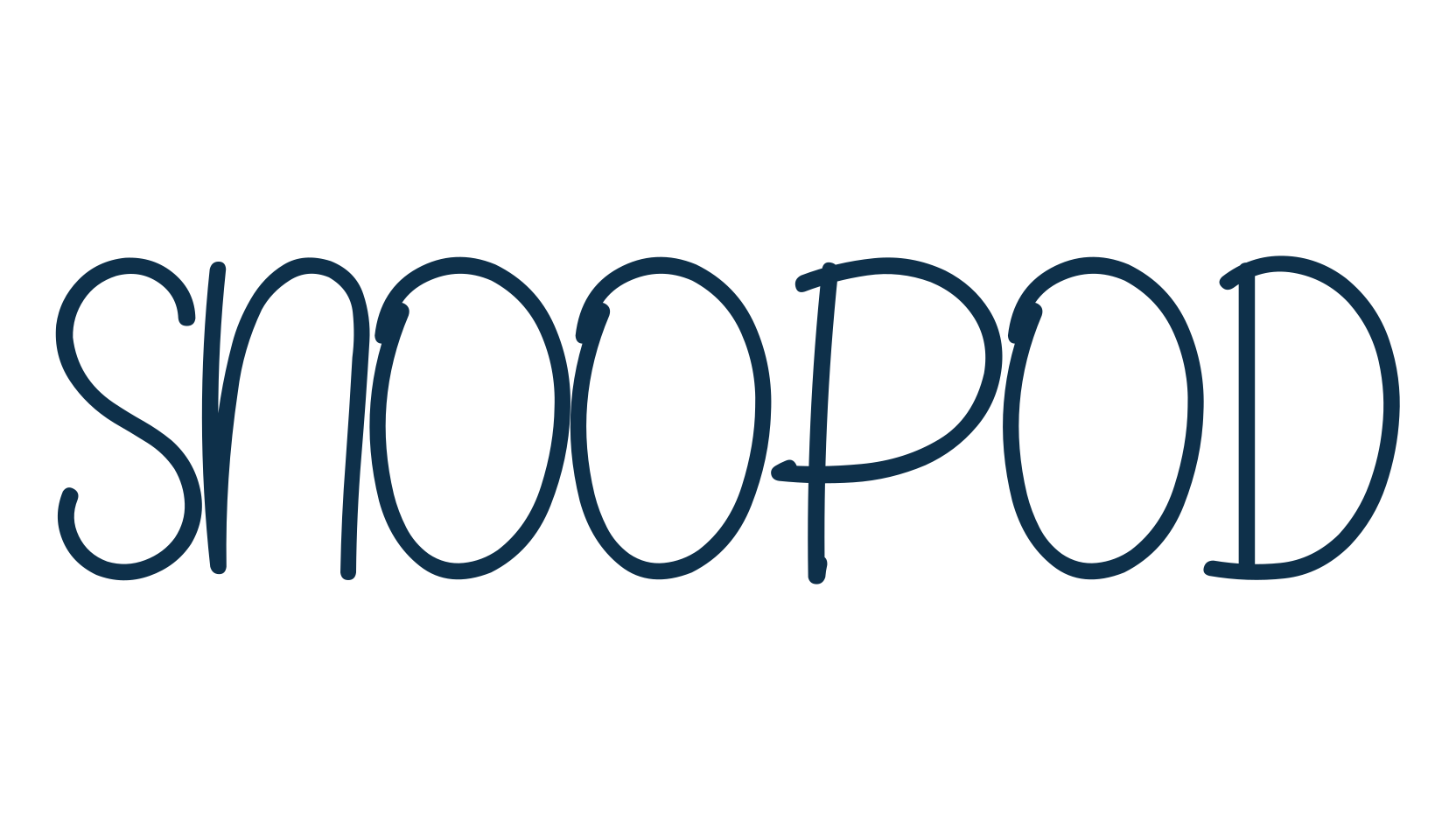 Snoopod, handwriting font preview