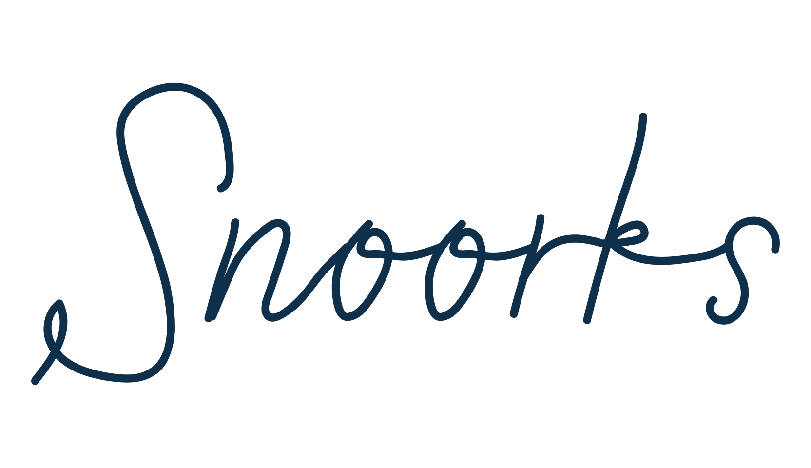 Snoorks, script handwritten fancy decorative calligraphy font preview