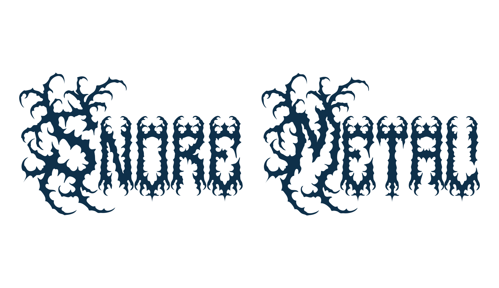 Snore Metal, modern font preview