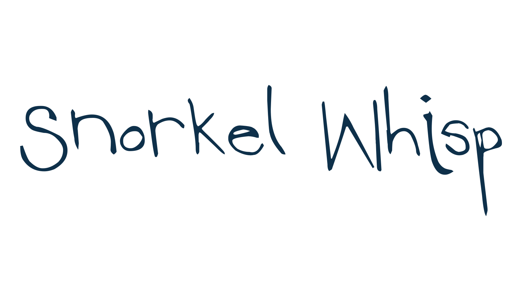 Snorkel Whisp, script handwritten fancy decorative calligraphy font preview