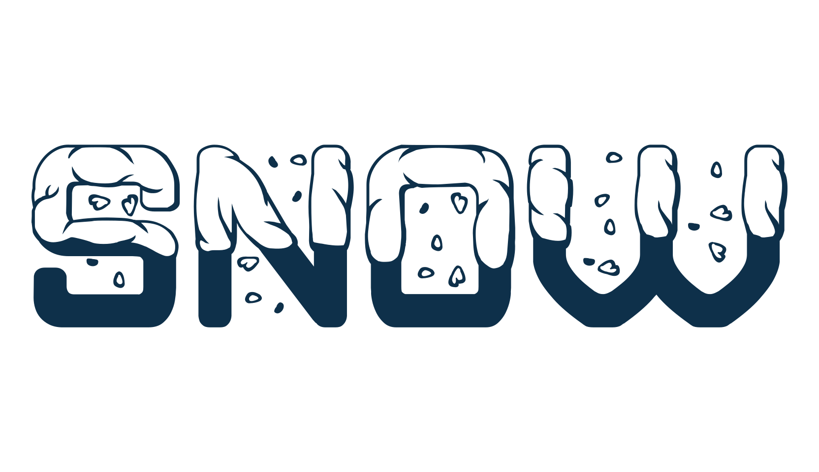 Snow (snow-4), fire, ice font preview