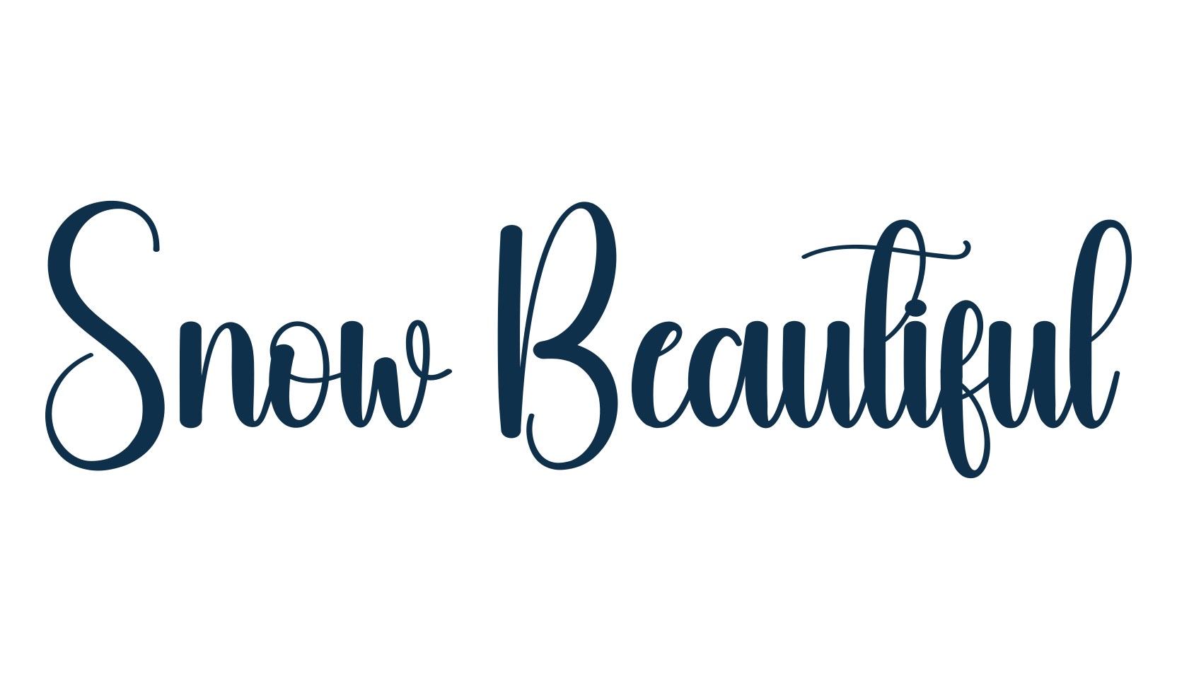 Snow Beautiful, fancy various decorative script calligraphy font preview