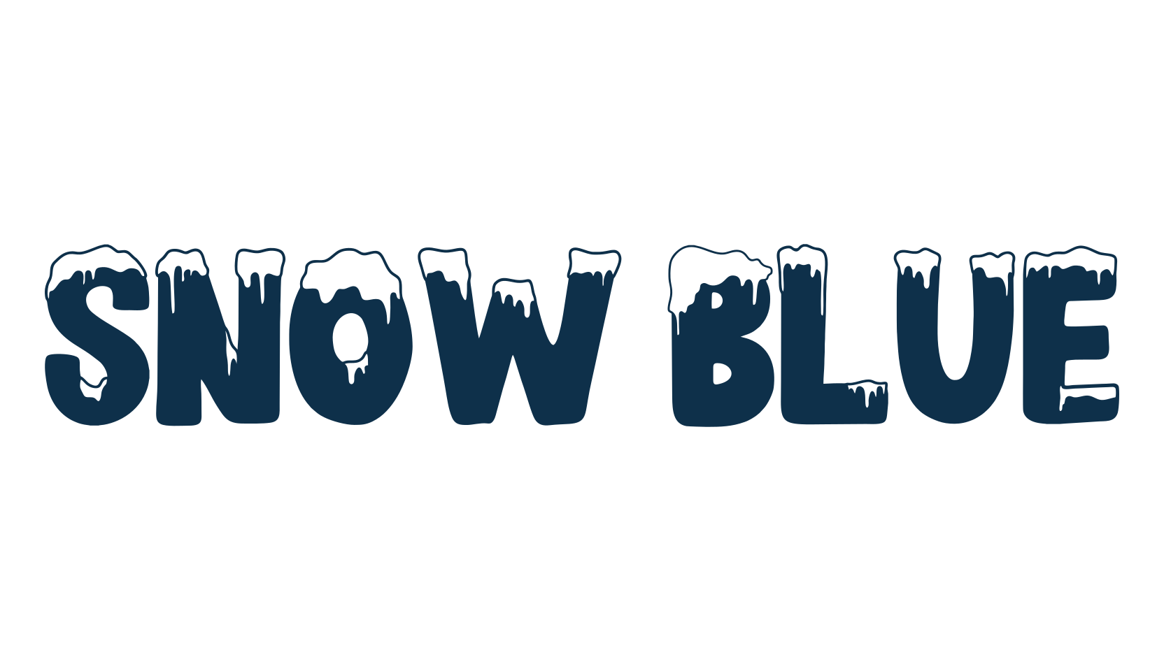 Snow Blue, fire, ice font preview