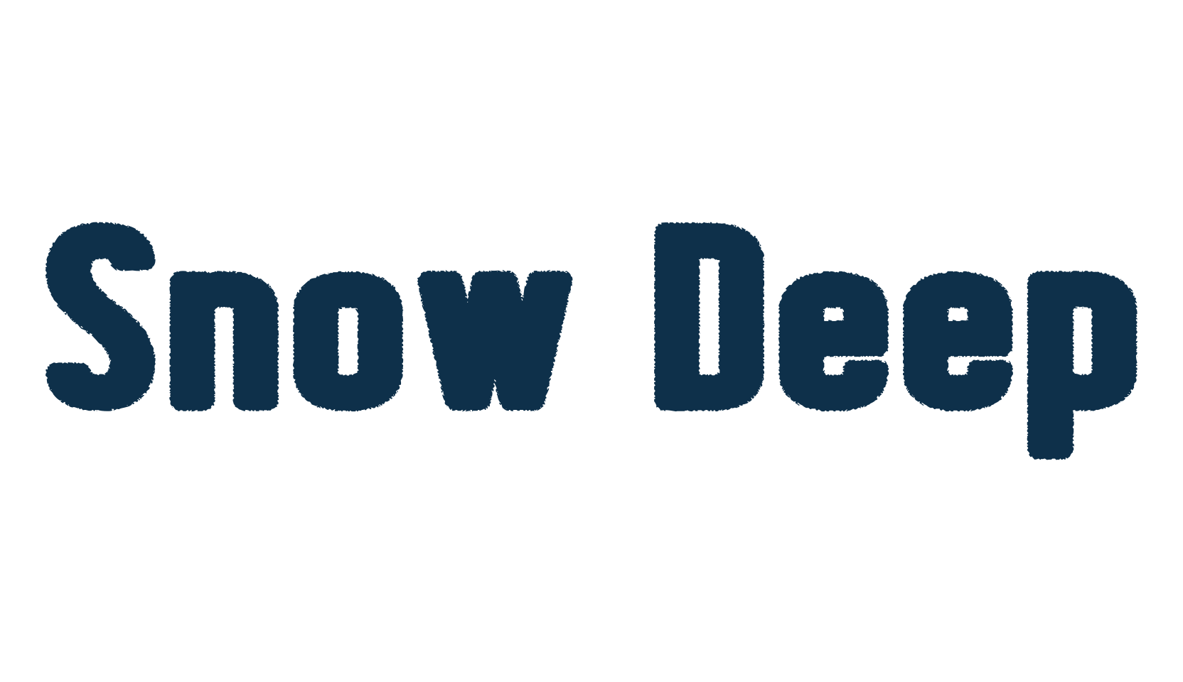 Snow Deep, eroded font preview