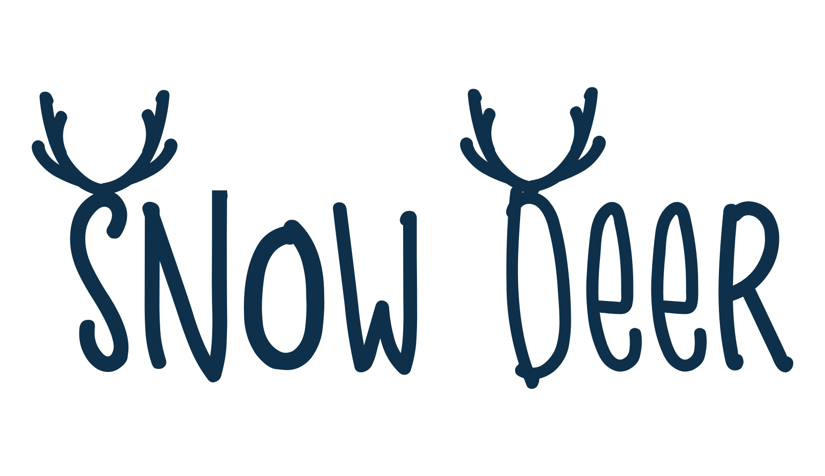 Snow Deer, display market font preview