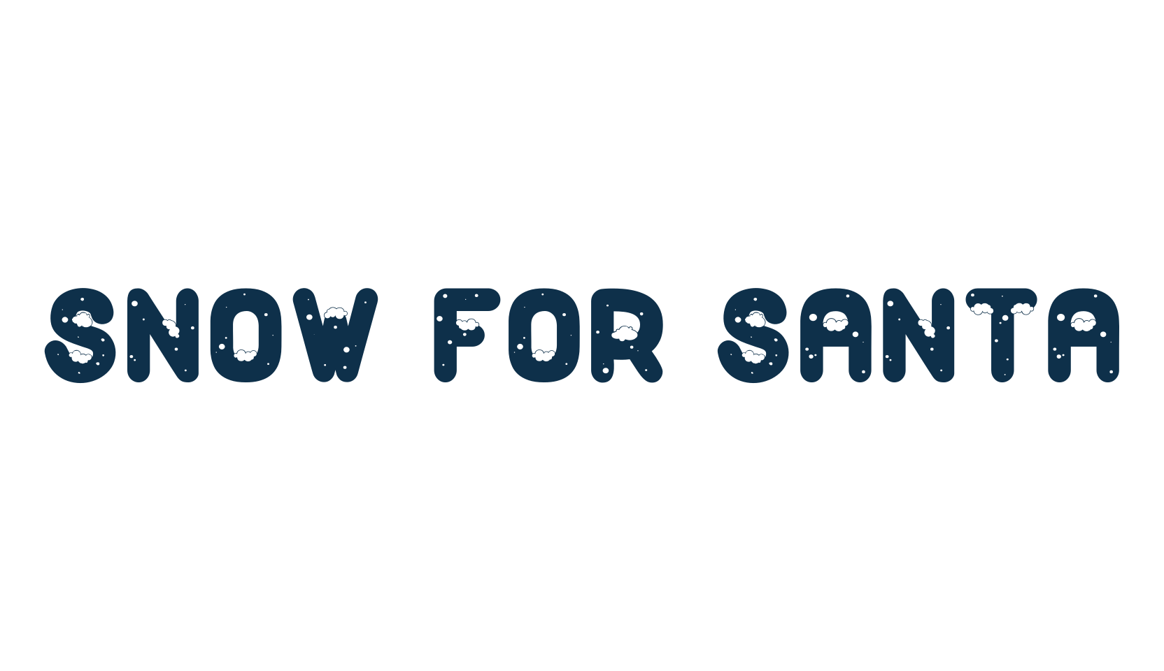 Snow For Santa, fancy decorative font preview