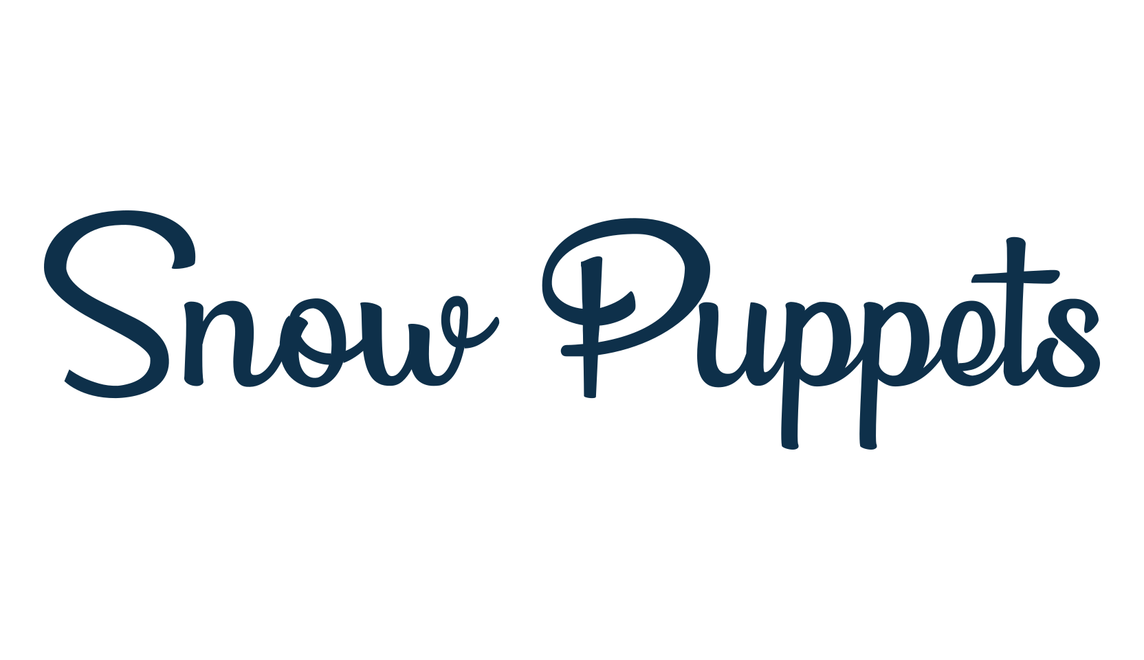 Snow Puppets, fancy decorative font preview