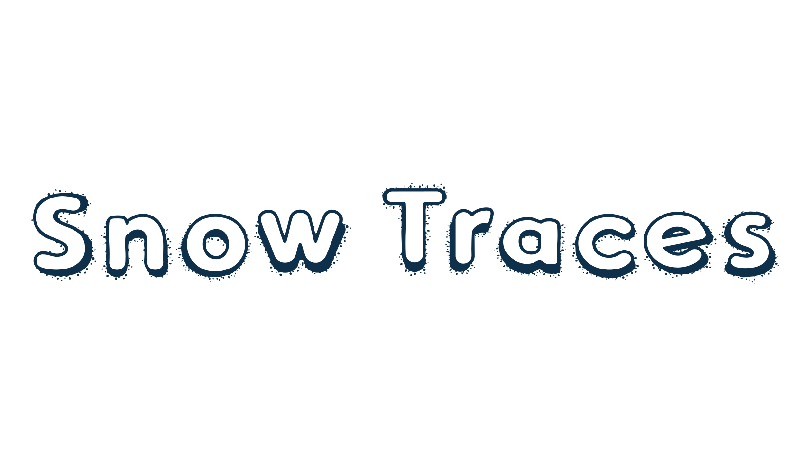 Snow Traces, fire, ice font preview