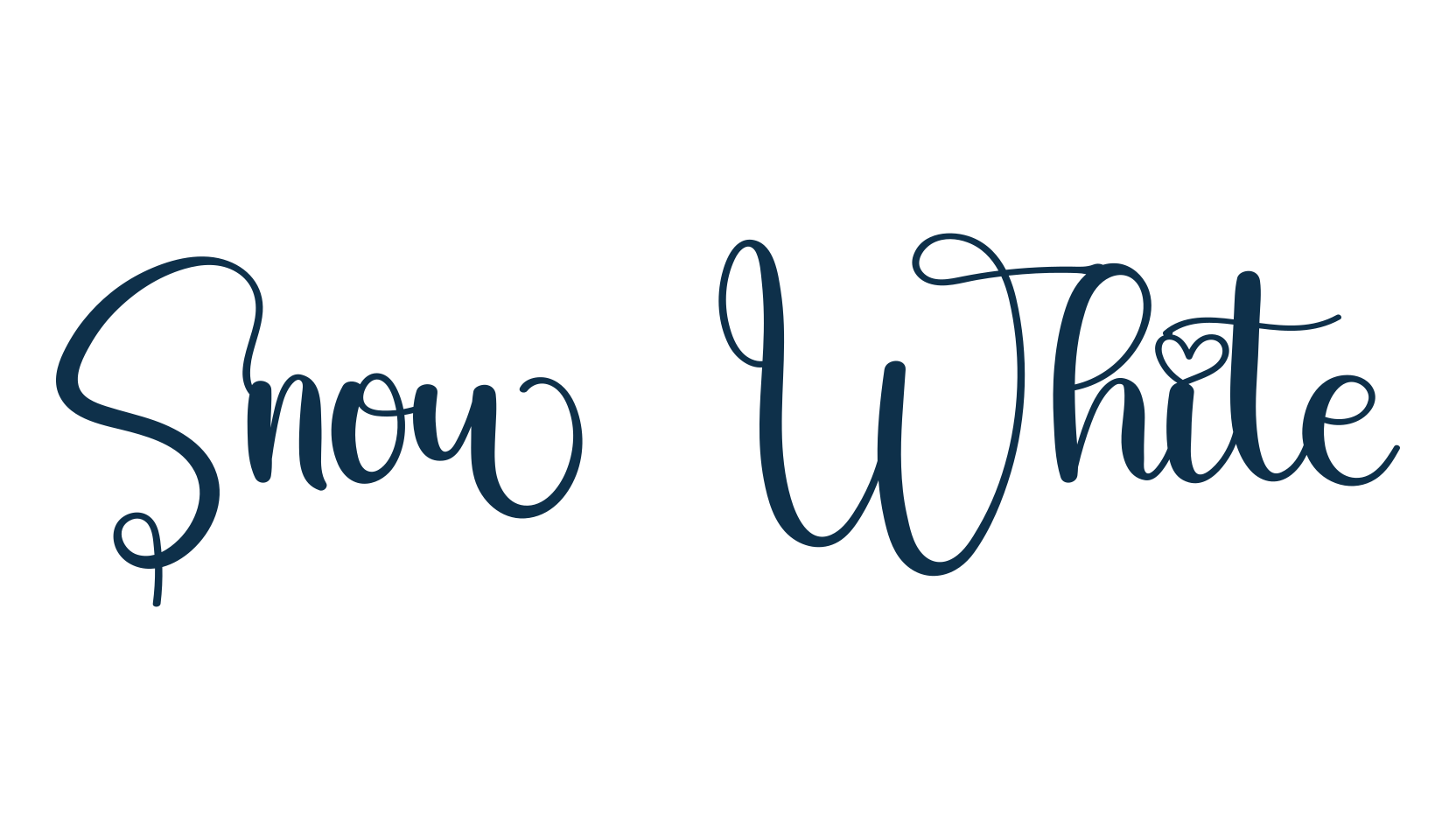 Snow White (snow-white-6), calligraphy font preview
