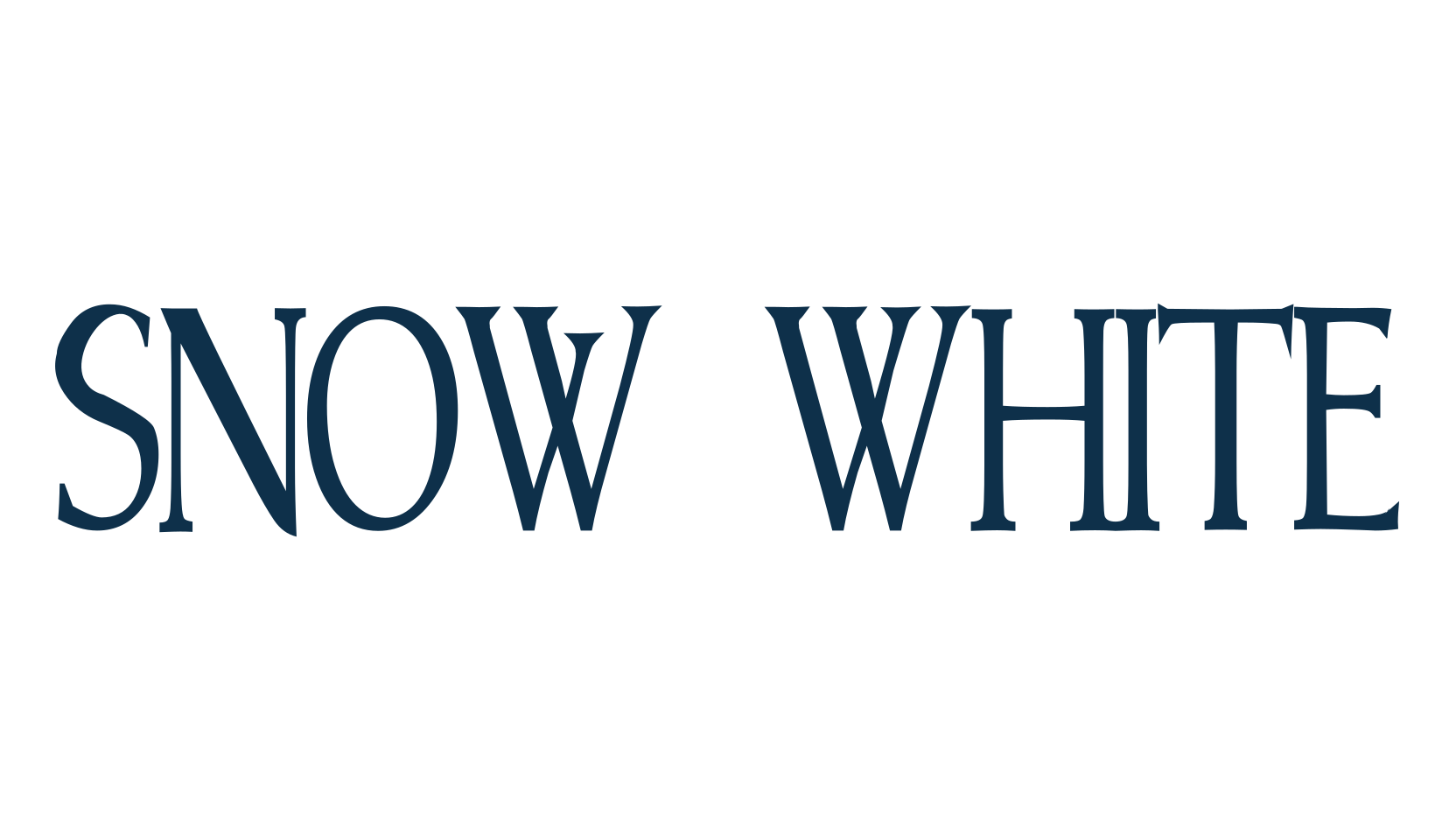Snow White, modern font preview