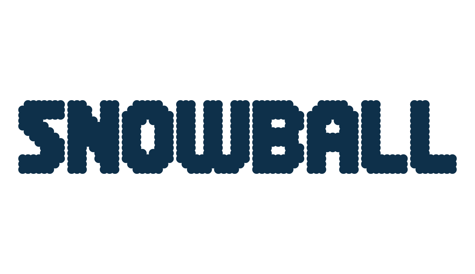 Snowball, fancy various decorative font preview