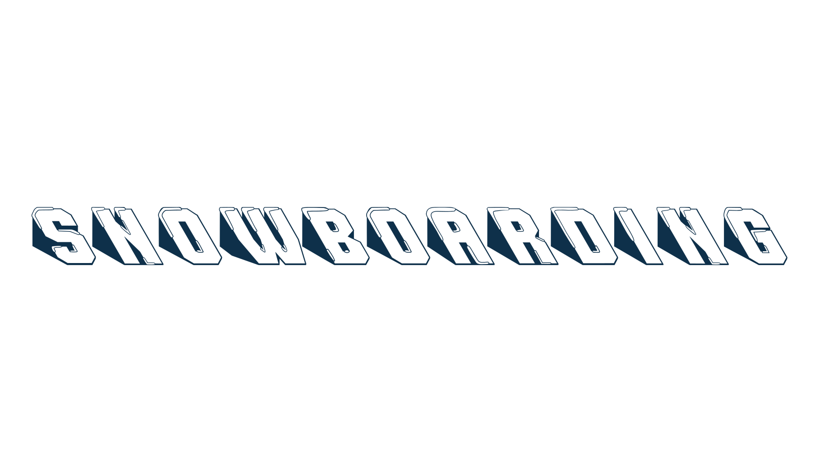 Snowboarding, fancy fire, ice decorative font preview