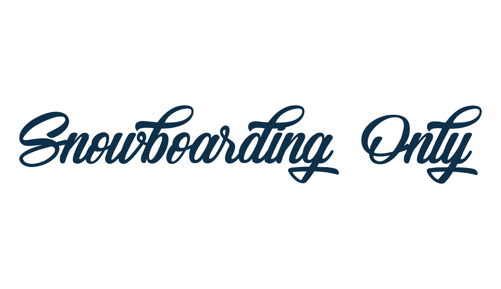 Snowboarding Only, script calligraphy fancy decorative font preview