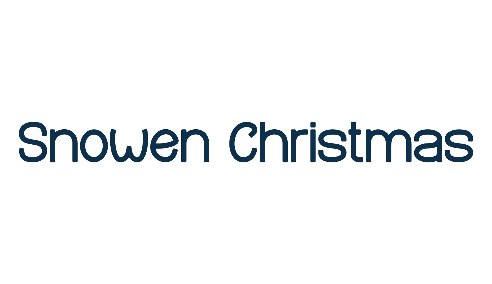 Snowen Christmas, display market font preview