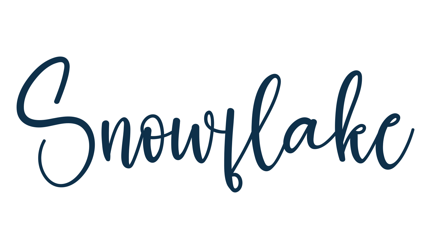 Snowflake (snowflake-4), script handwritten fancy decorative calligraphy font preview