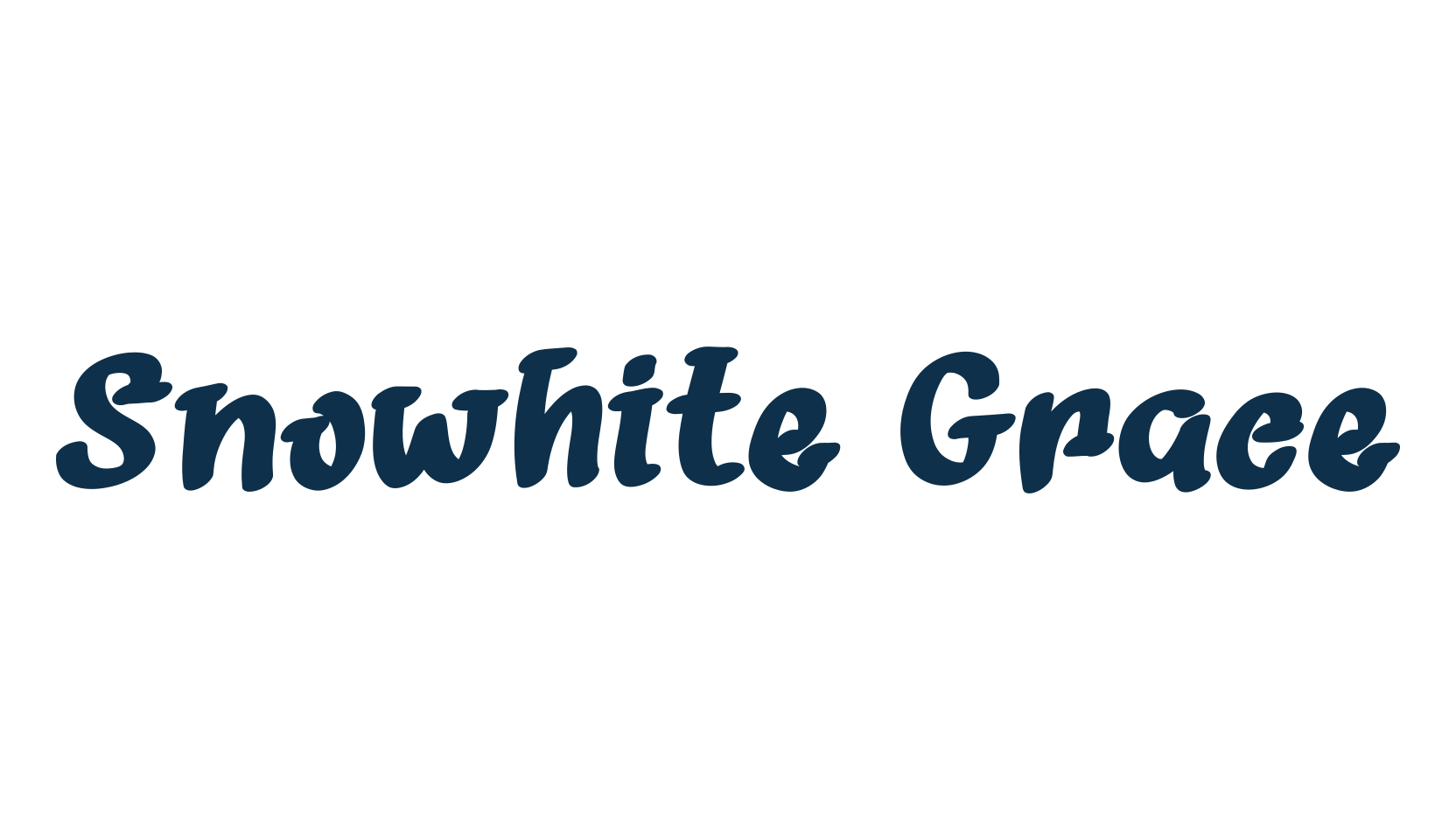 Snowhite Grace, fancy various decorative script calligraphy font preview
