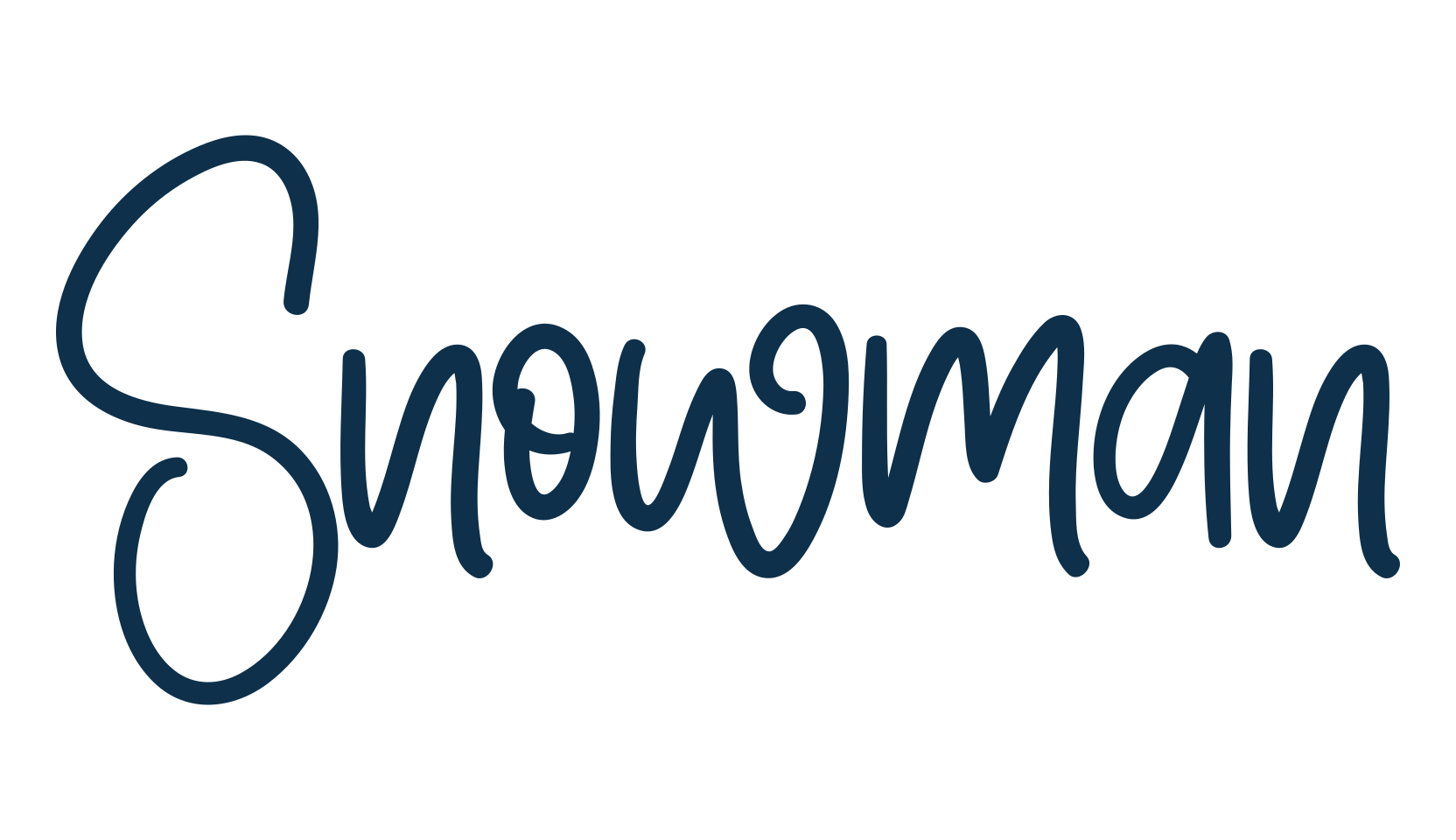 Snowman (snowman-4), script handwritten fancy decorative calligraphy font preview