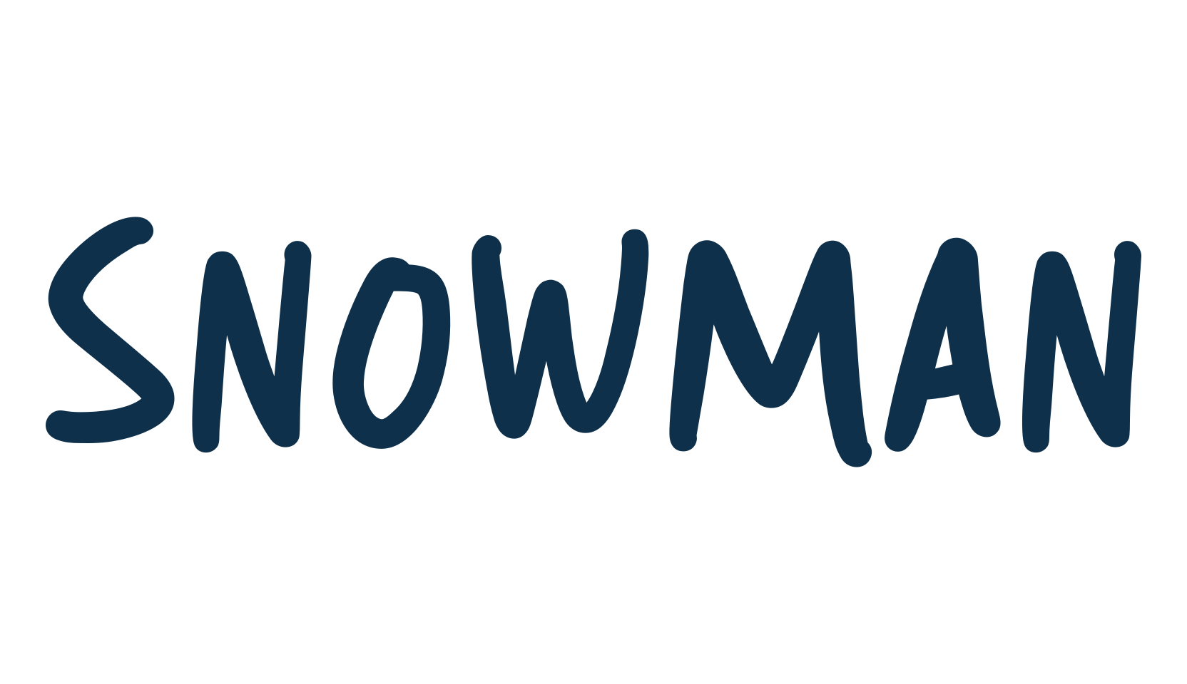 Snowman (snowman-5), script handwritten fancy decorative calligraphy font preview