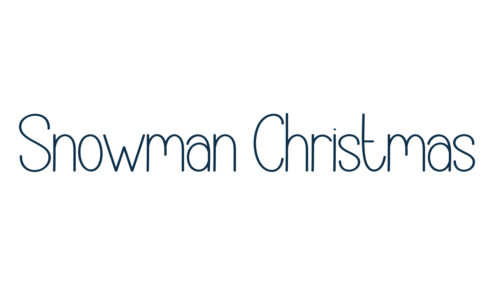 Snowman Christmas, fancy various decorative script calligraphy font preview