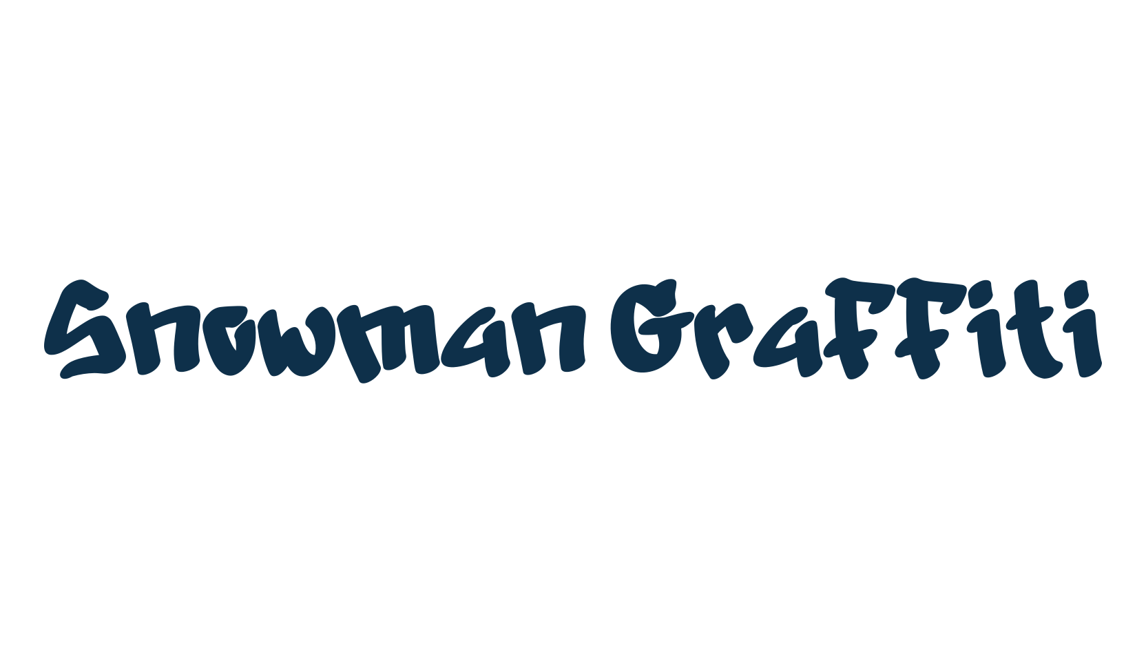 Snowman Graffiti, graffiti font preview
