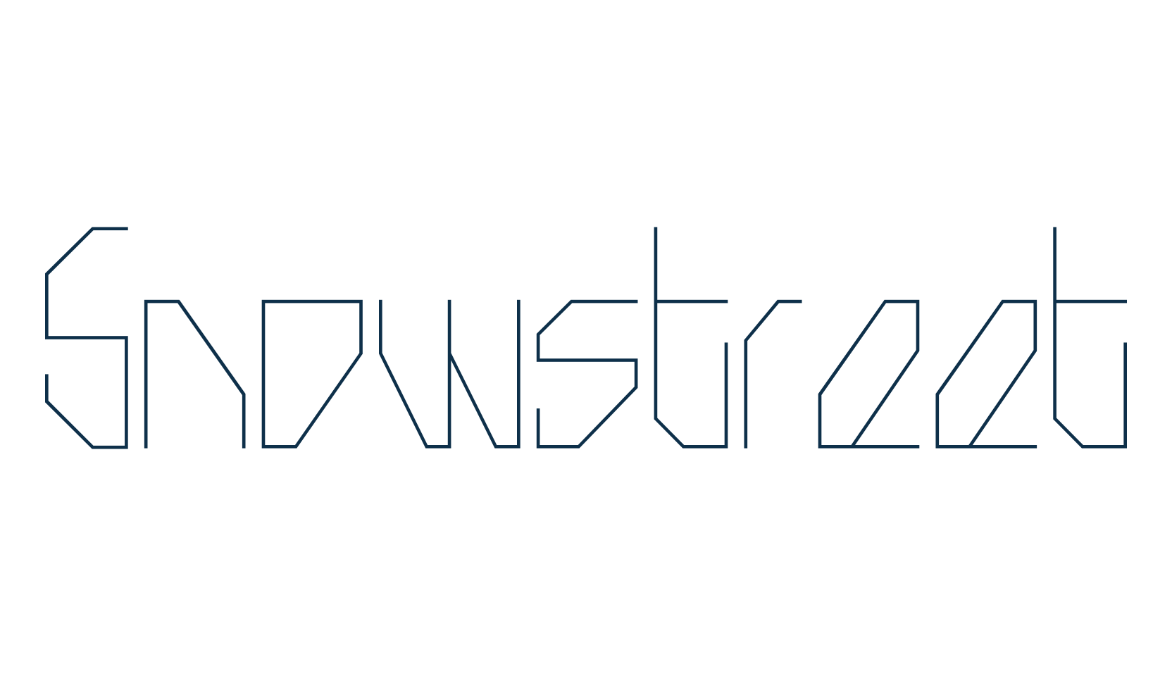 Snowstreet, techno square sci-fi font preview