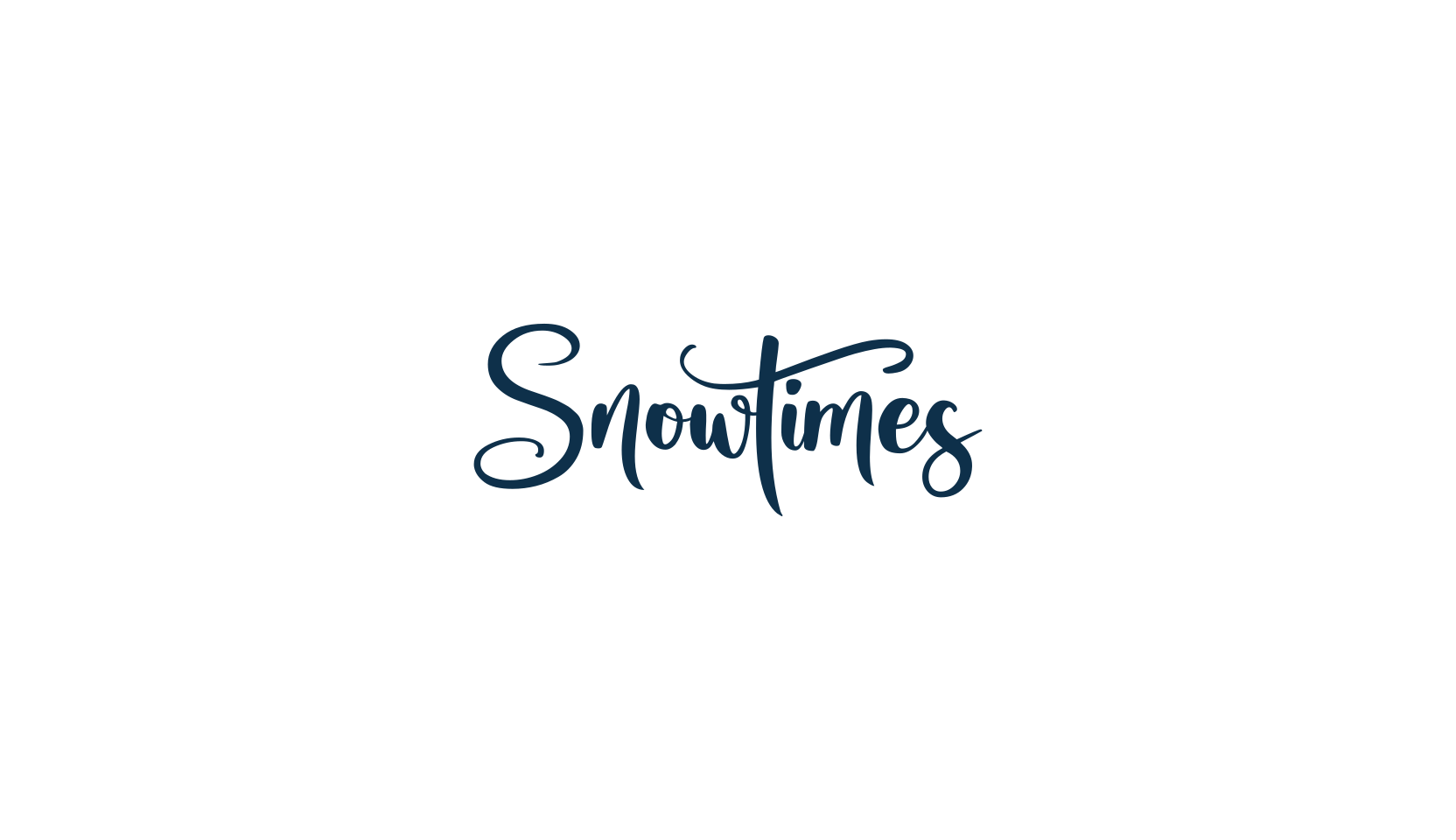 Snowtimes, calligraphy font preview