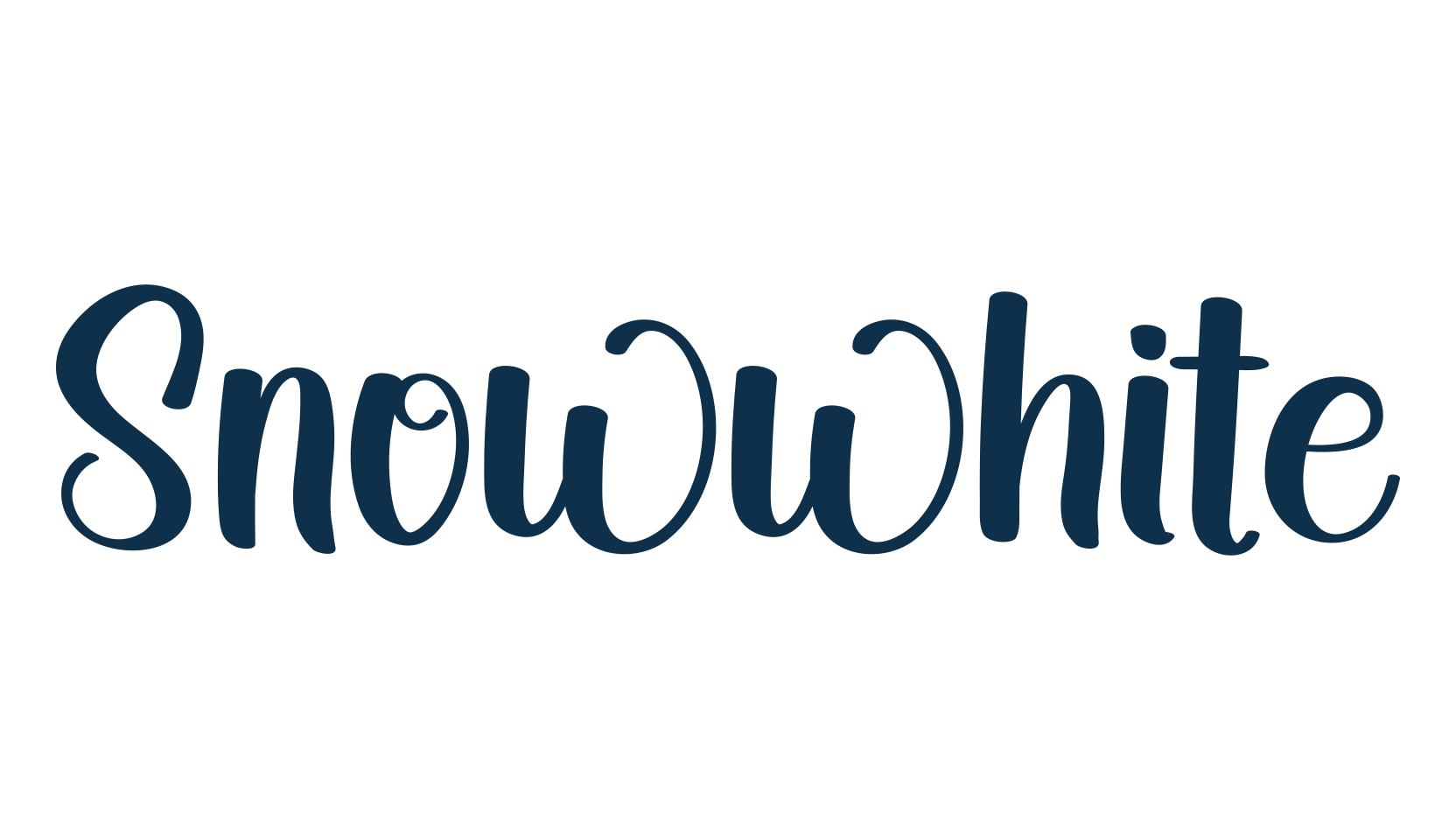 Snowwhite, fancy various decorative script calligraphy font preview