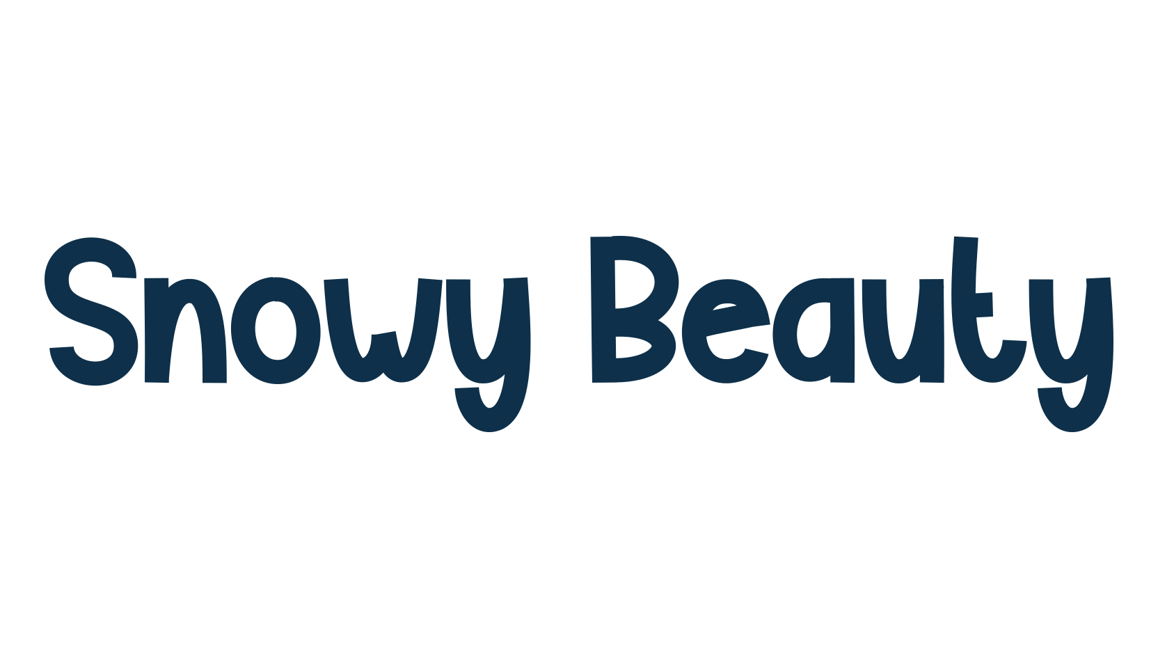 Snowy Beauty, fancy various decorative font preview