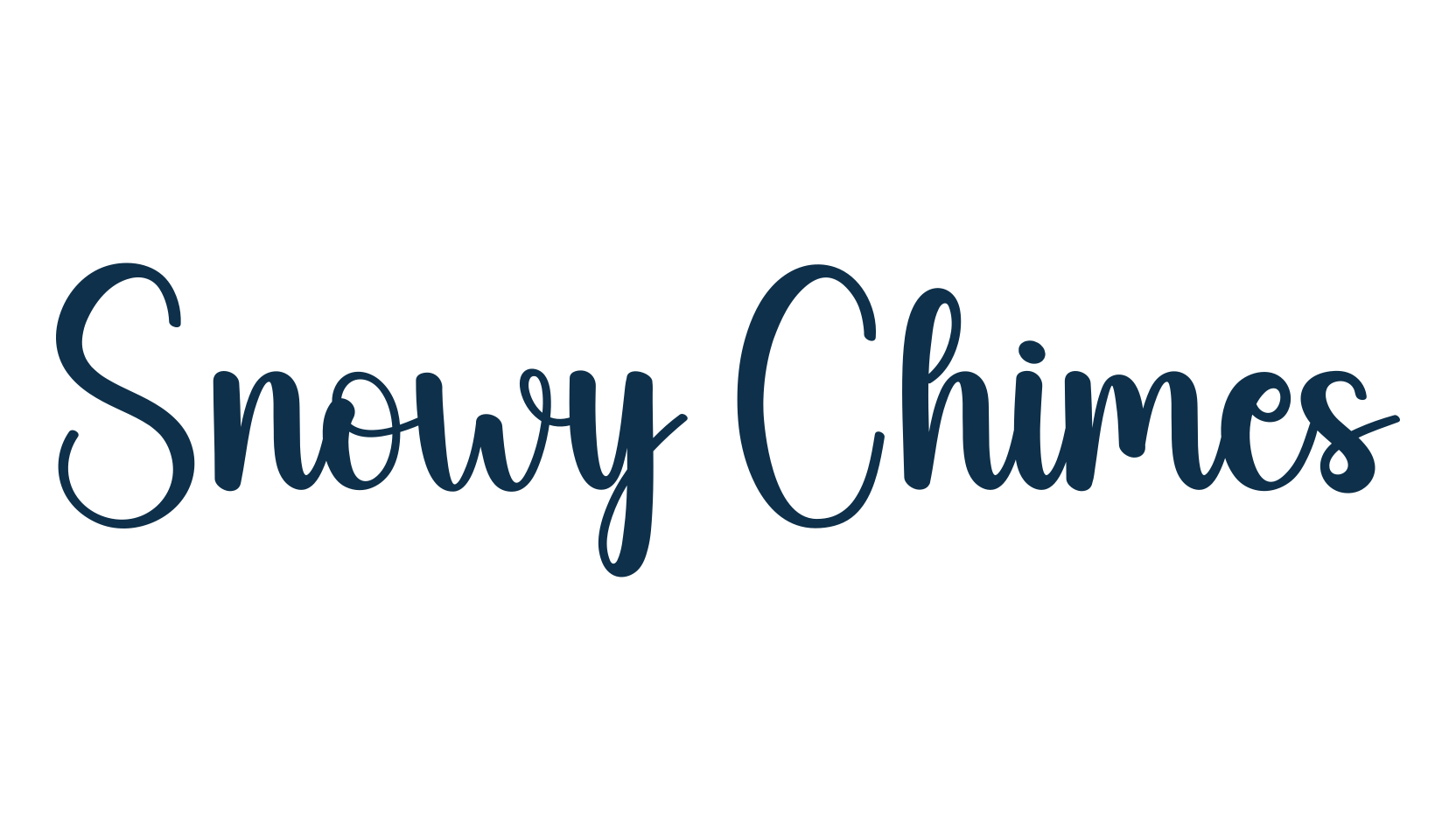 Snowy Chimes, fancy various decorative script calligraphy font preview