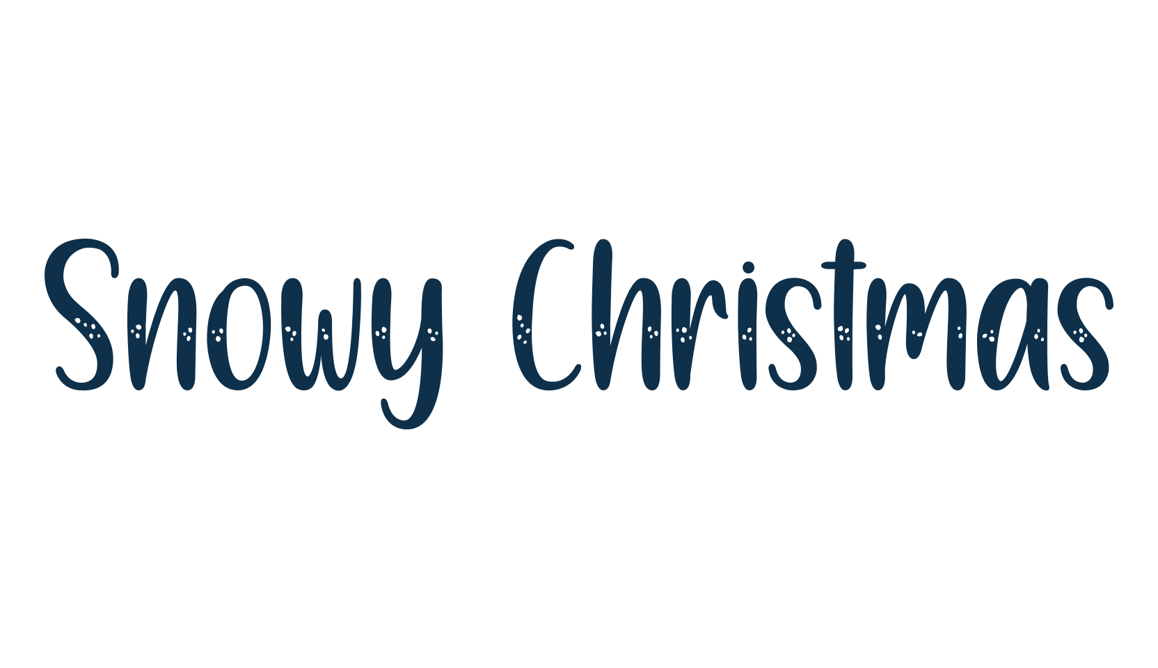 Snowy Christmas (snowy-christmas), fancy decorative font preview