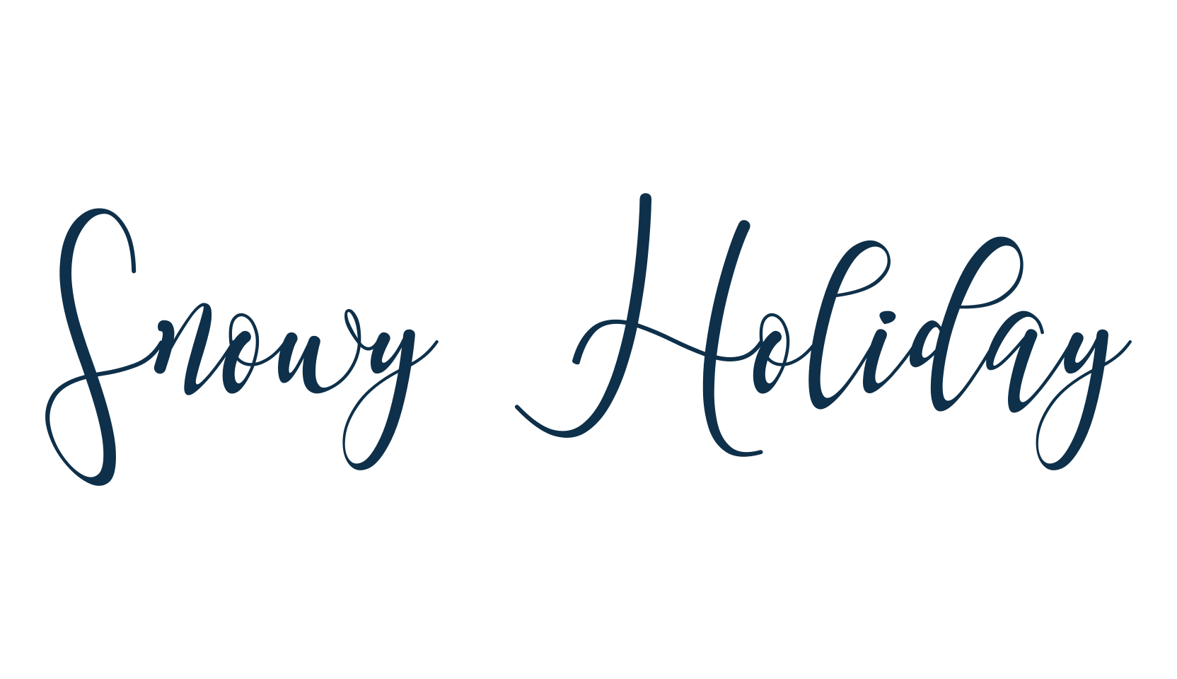Snowy Holiday (snowy-holiday), calligraphy font preview
