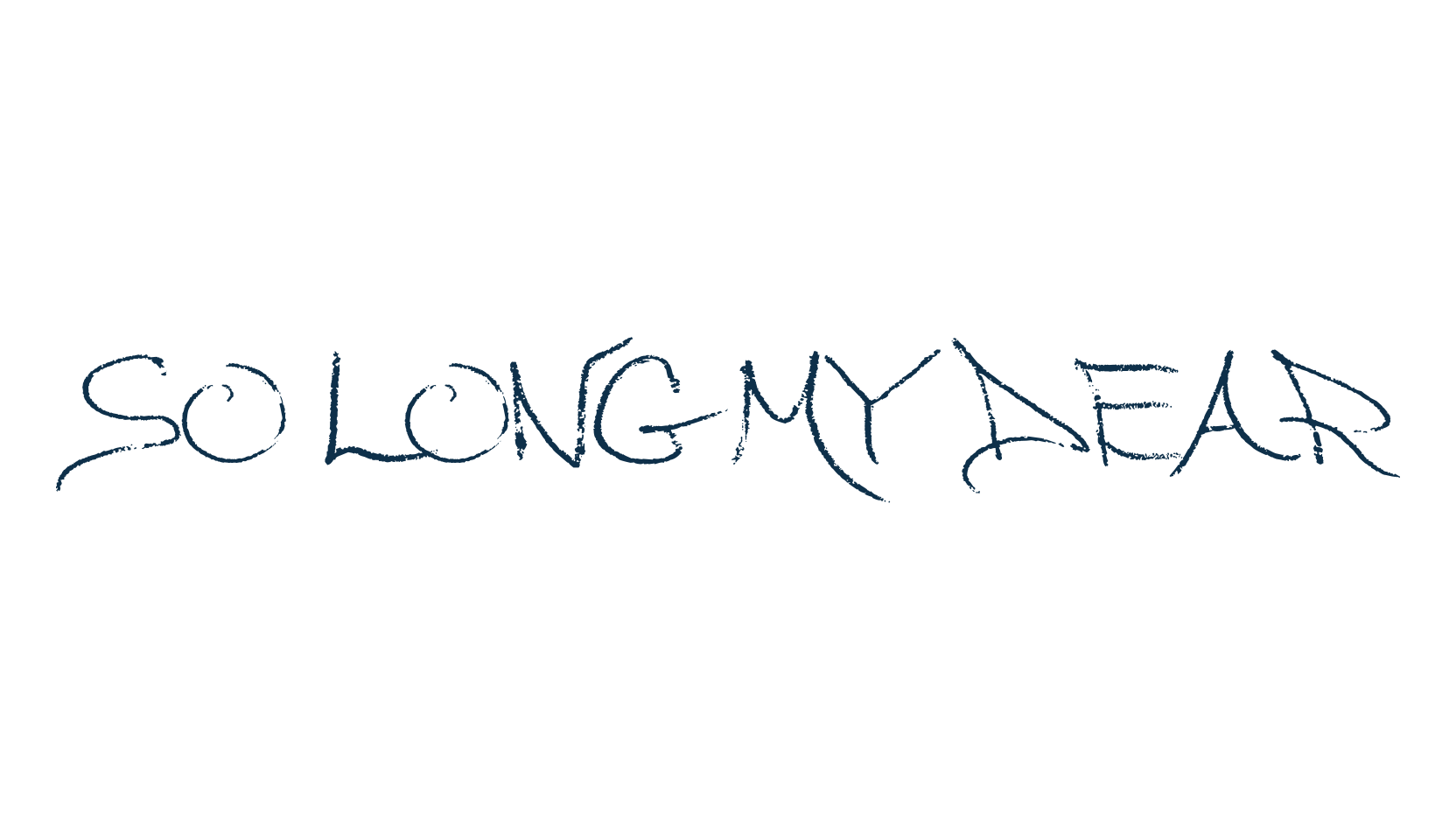 So Long My Dear, handwriting font preview