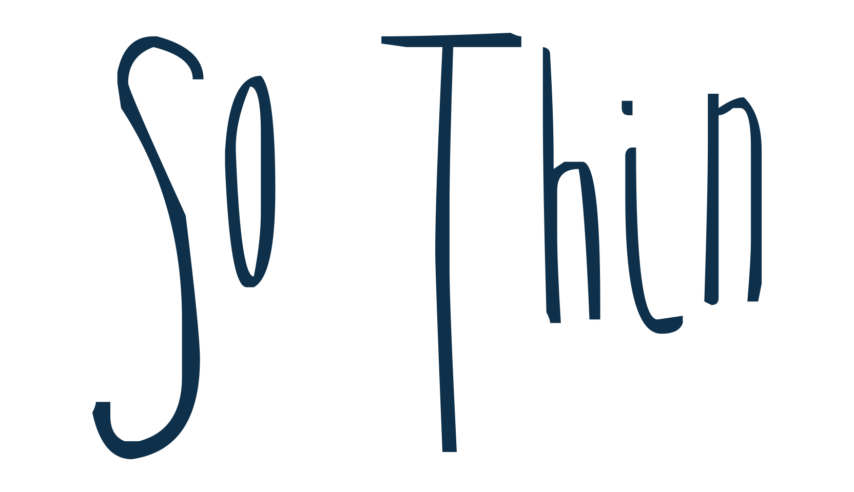 So Thin, fancy various decorative script calligraphy font preview