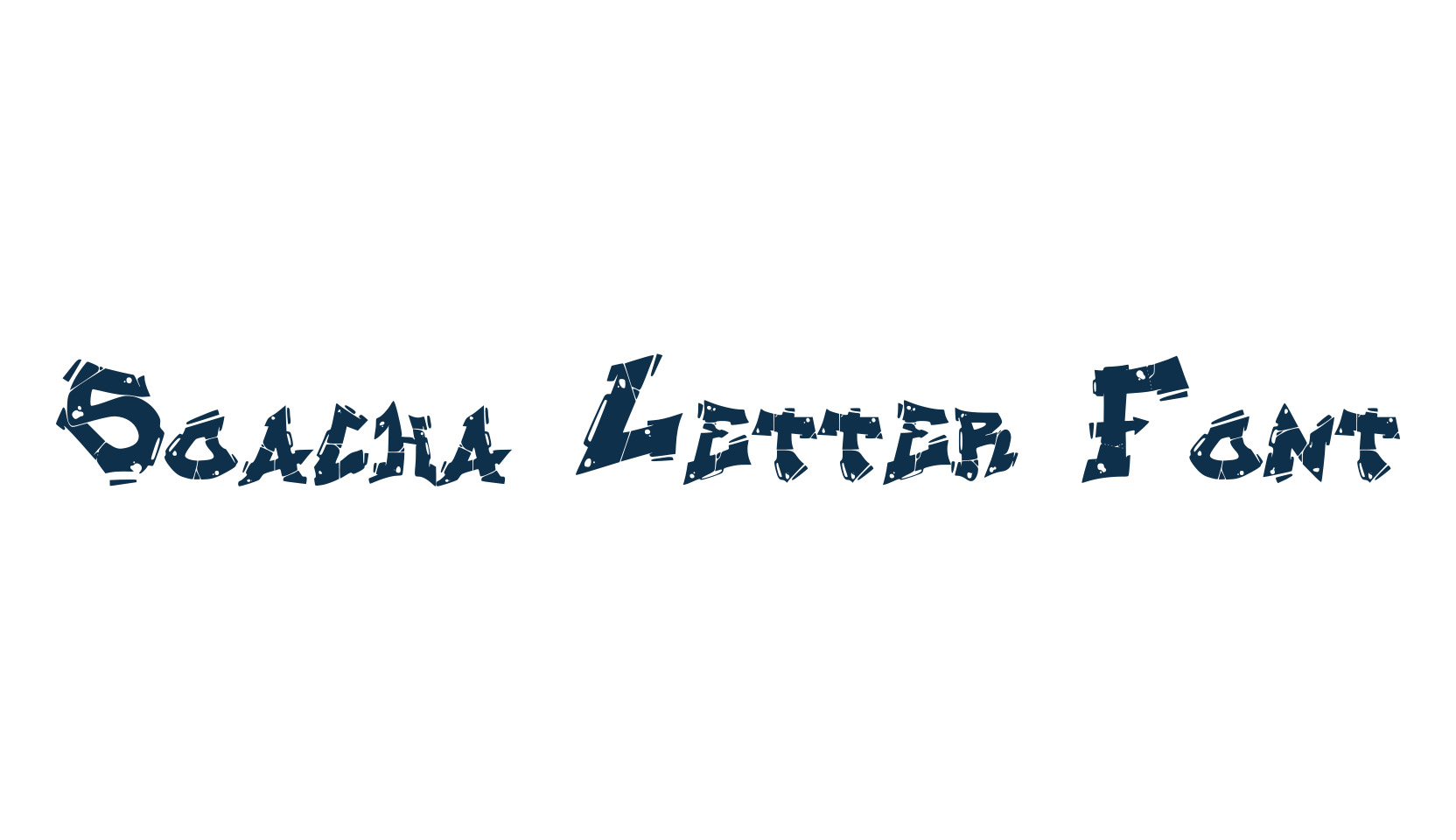 Soacha Letter Font, graffiti font preview
