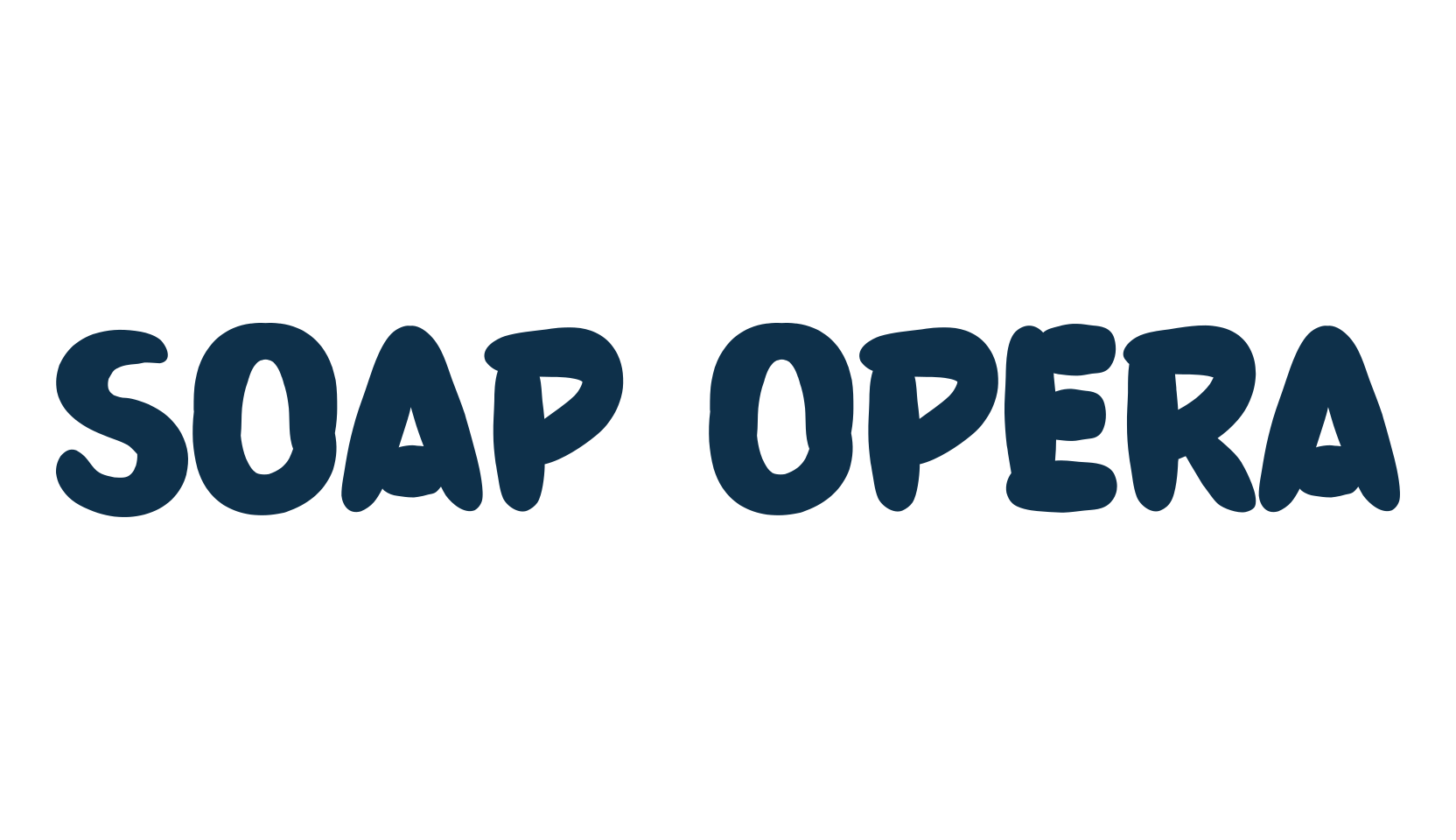 Soap Opera, cartoon font preview
