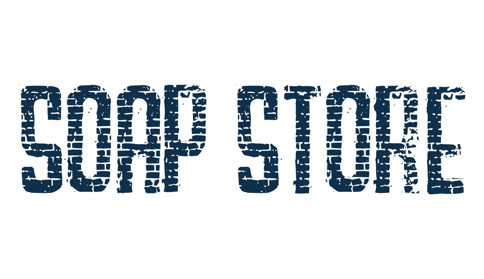 Soap Store, eroded font preview