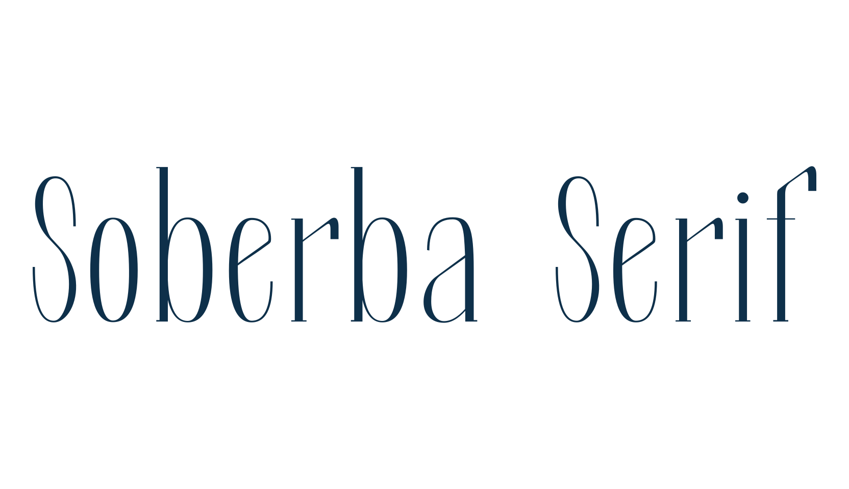 Soberba Serif, basic serif font preview