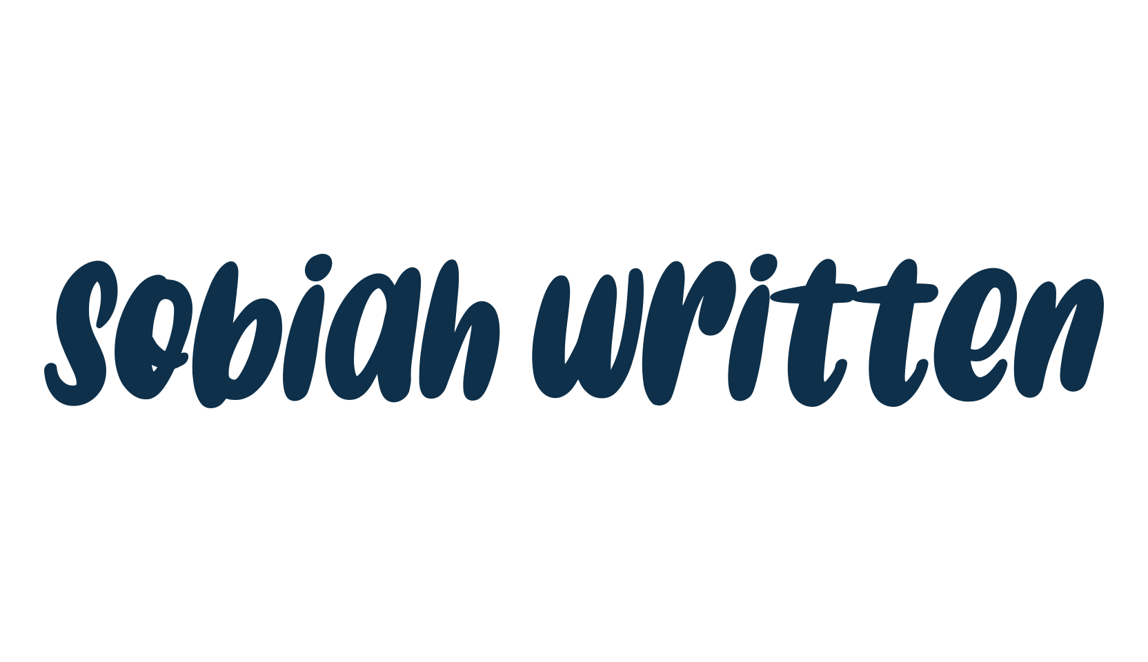 Sobiah Written, display market font preview