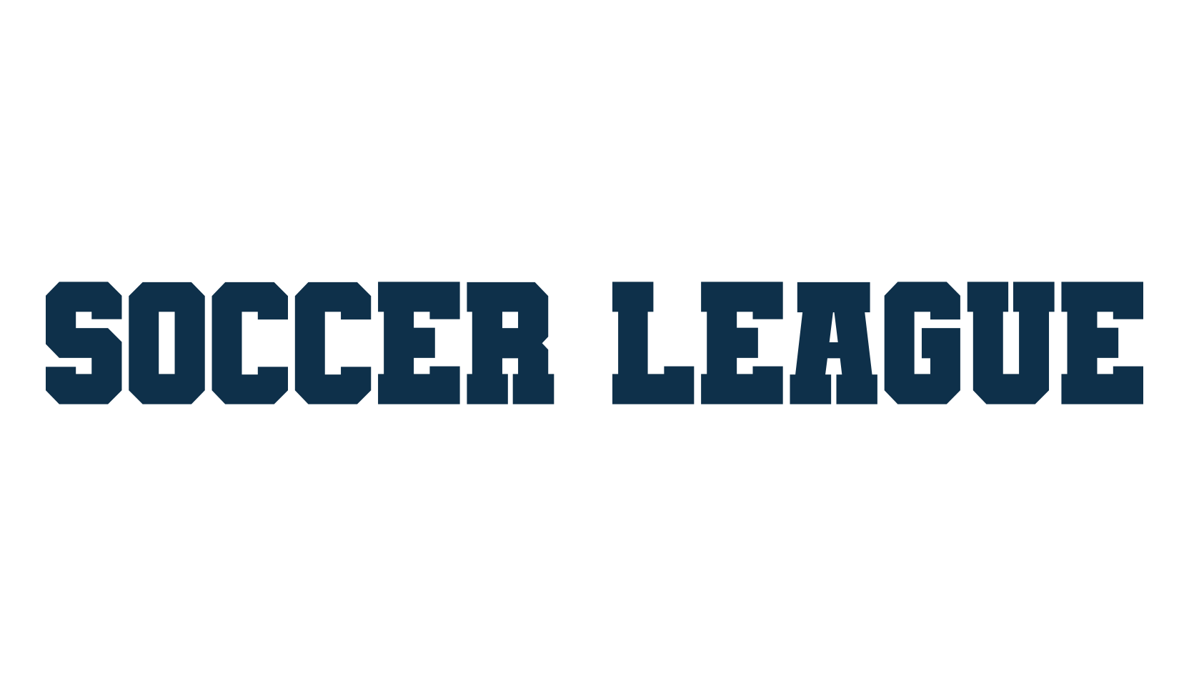 Soccer League, fancy old school decorative font preview