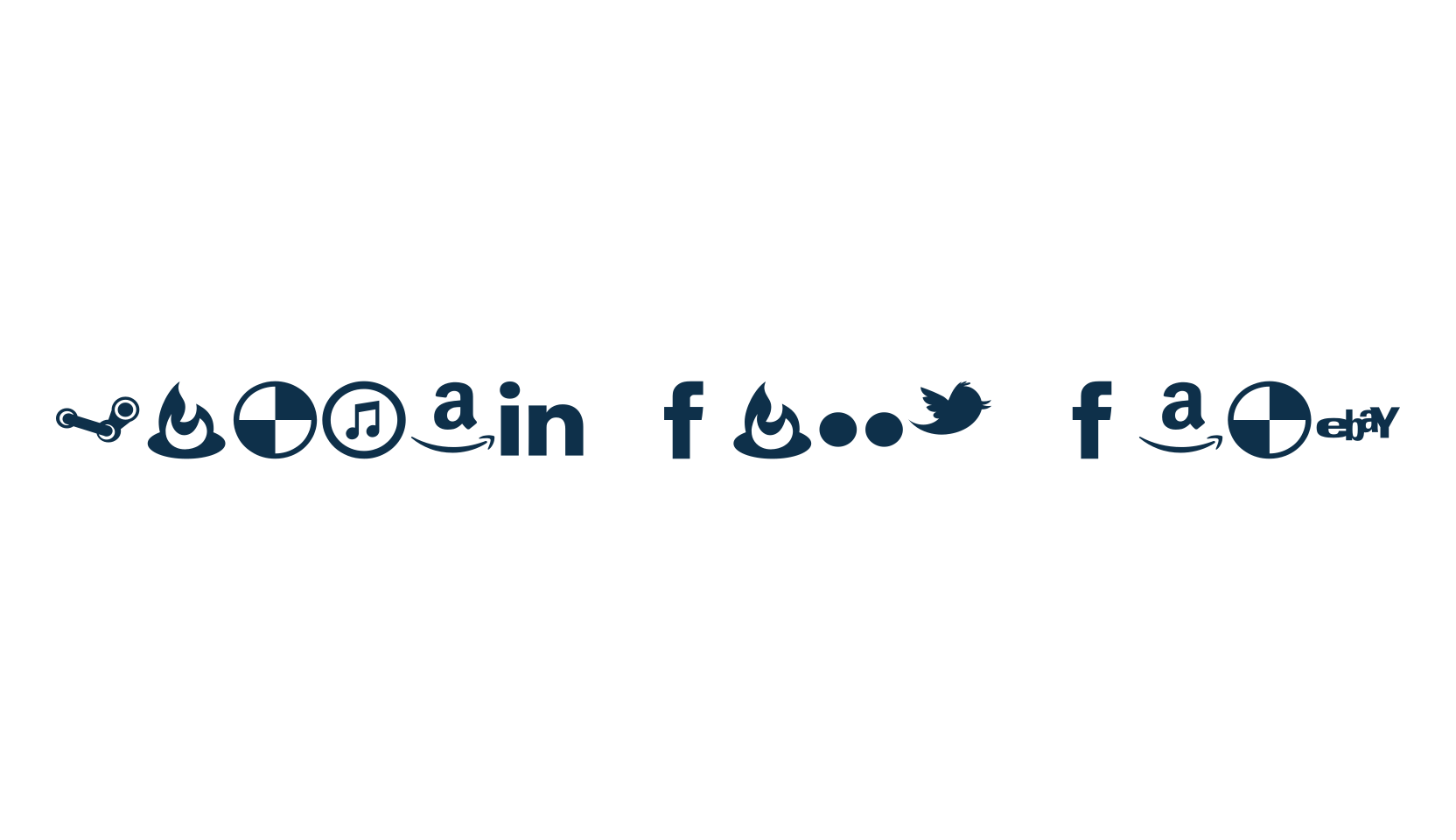 Social Font Face, fancy decorative font preview