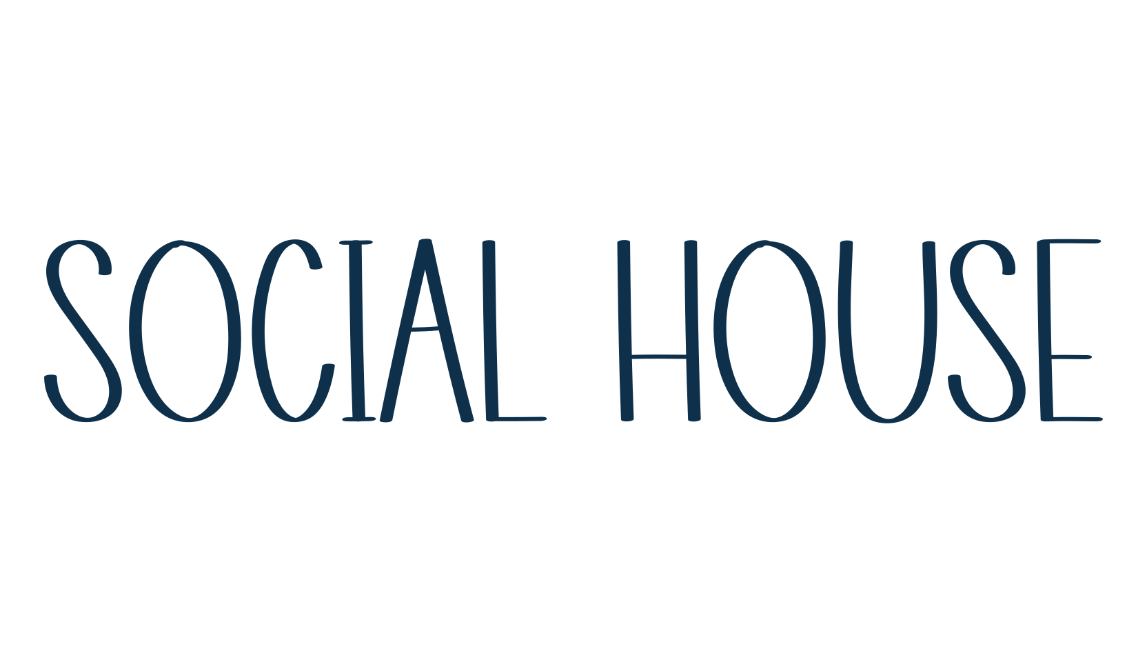 Social House, script handwritten fancy decorative calligraphy font preview