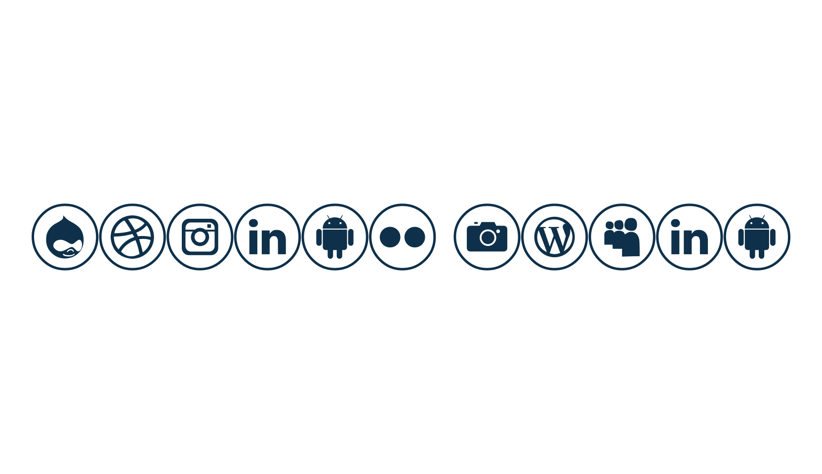 Social Media (social-media), fancy decorative font preview