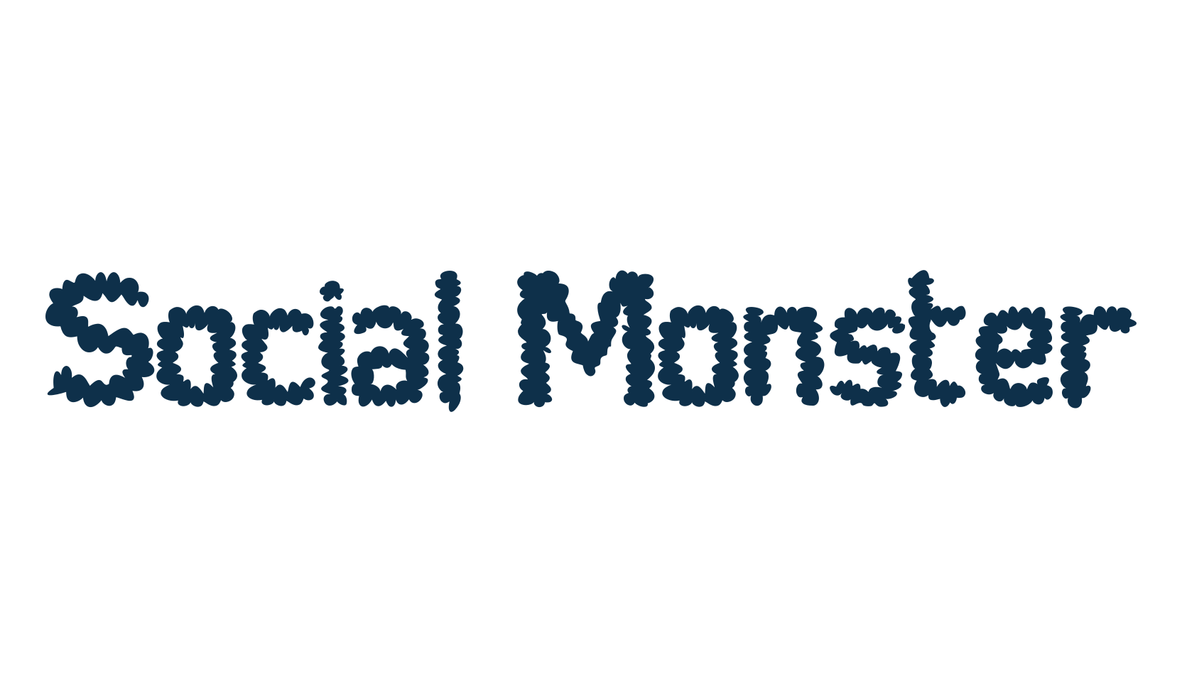 Social Monster, fancy cartoon decorative font preview