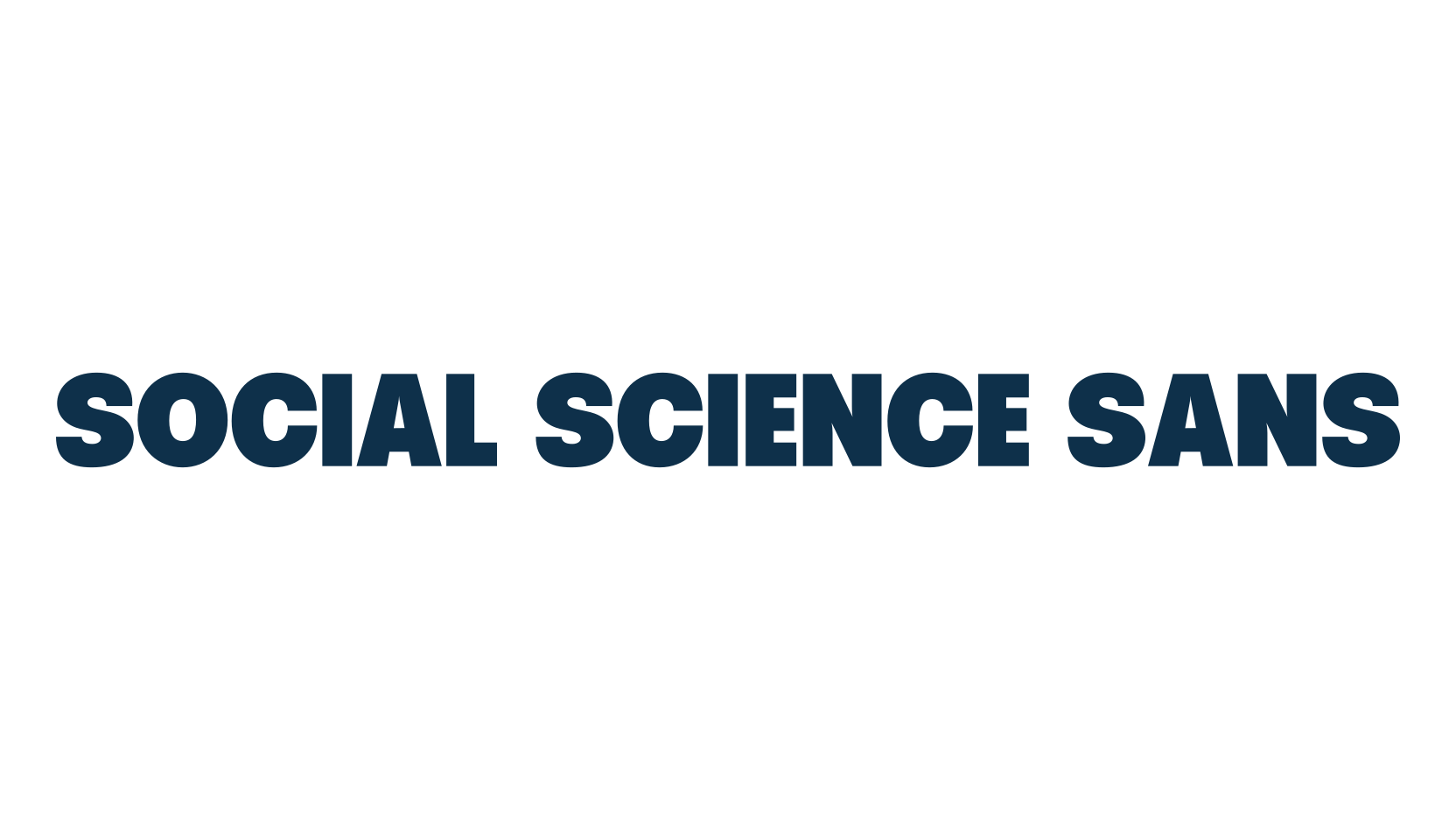 Social Science Sans, basic sans serif font preview