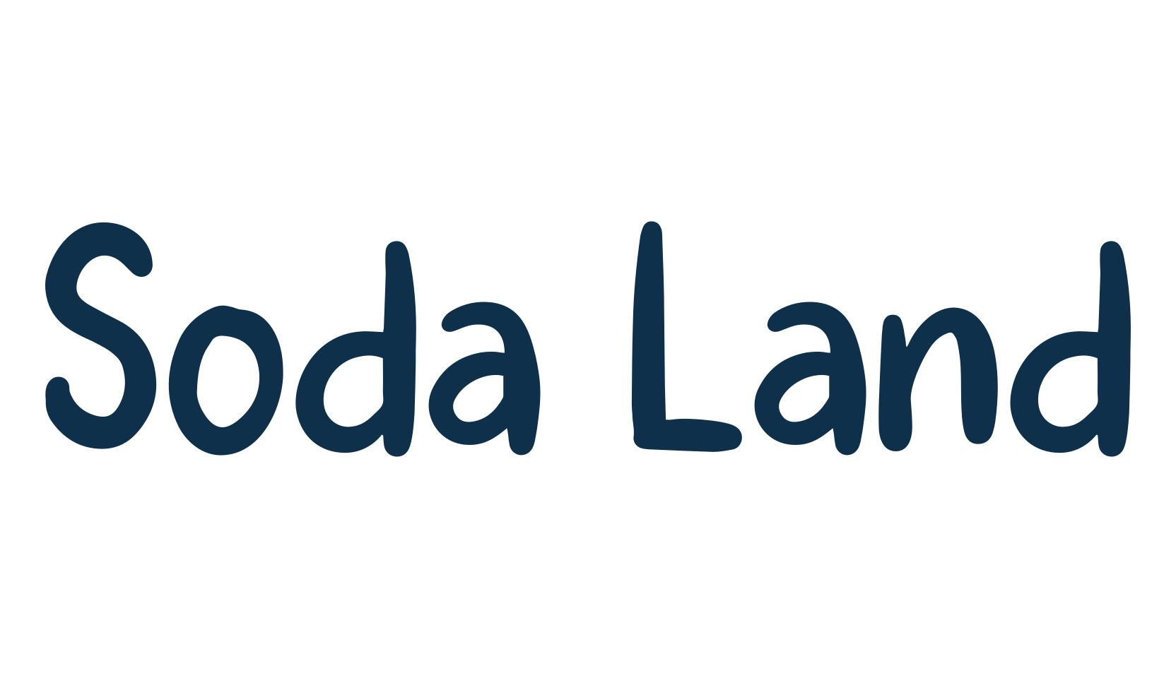Soda Land, handwriting font preview