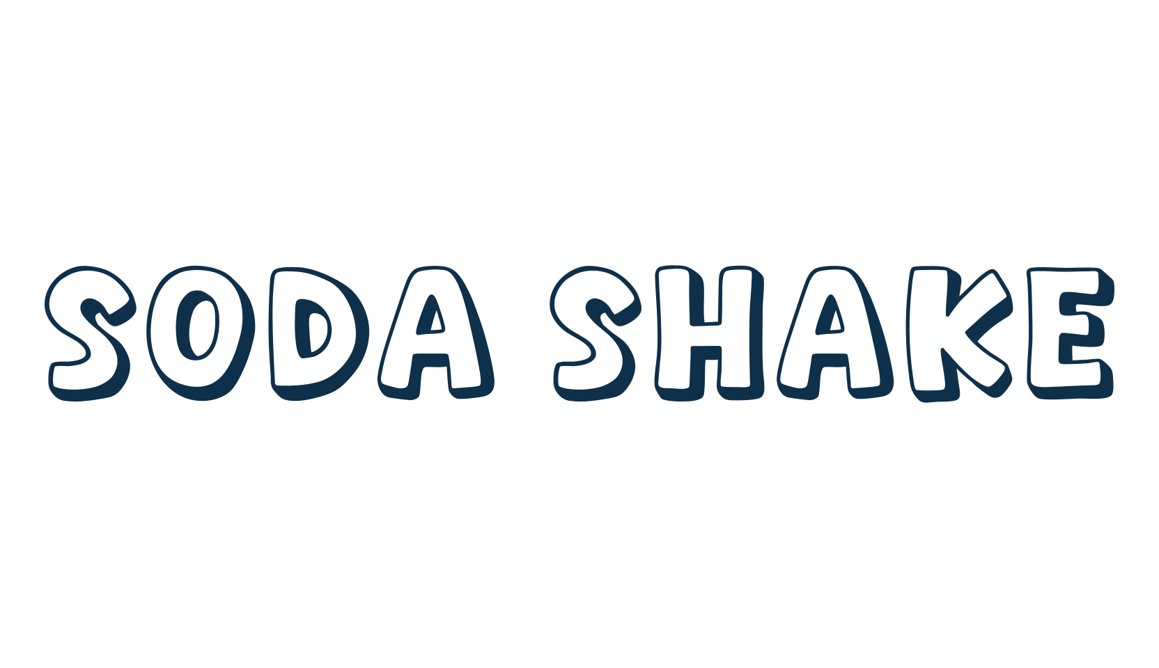 Soda Shake, fancy cartoon decorative font preview