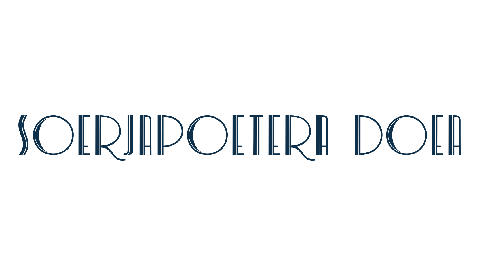 Soerjapoetera Doea, fancy retro decorative font preview