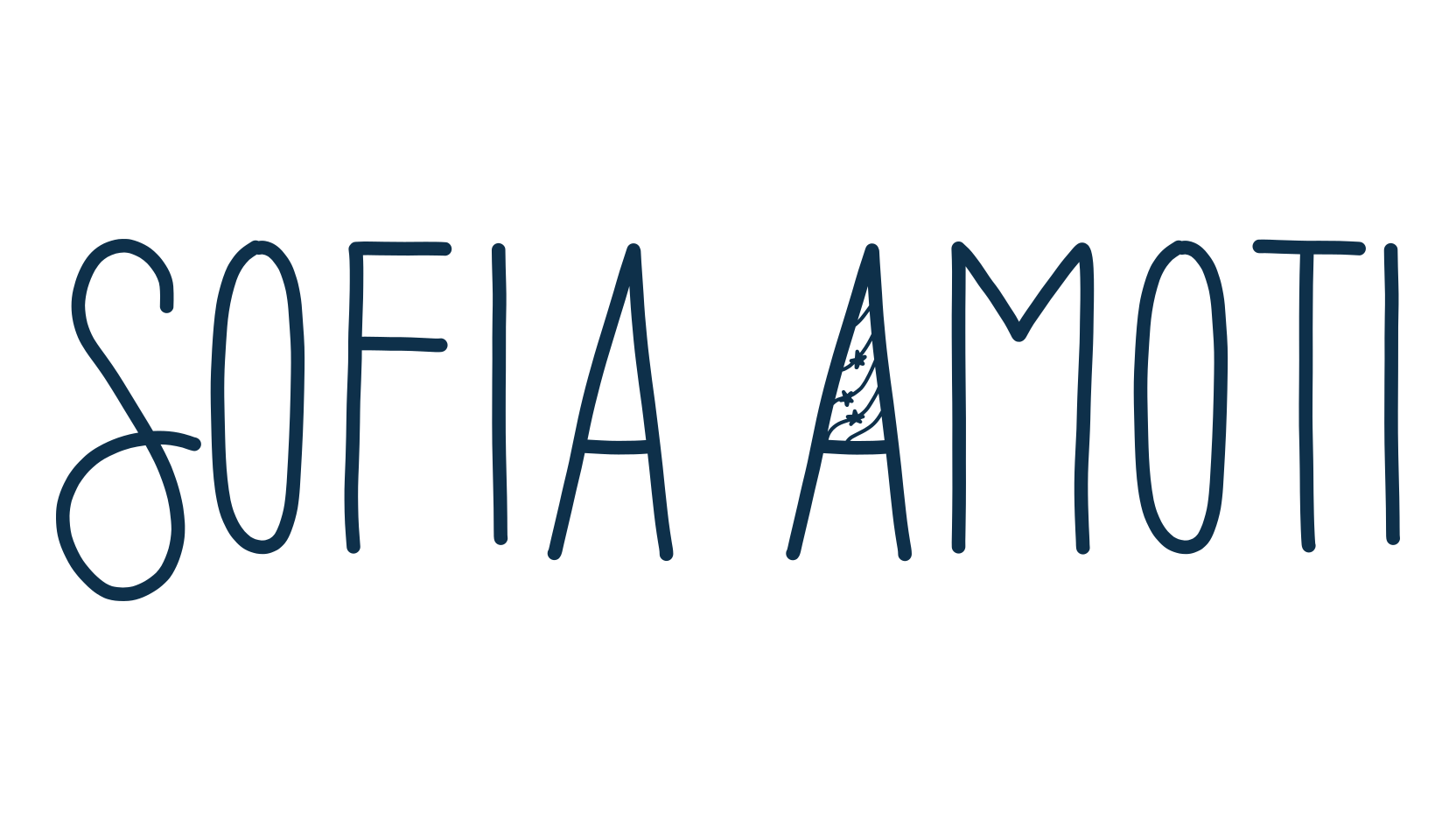 Sofia Amoti, decorative font preview